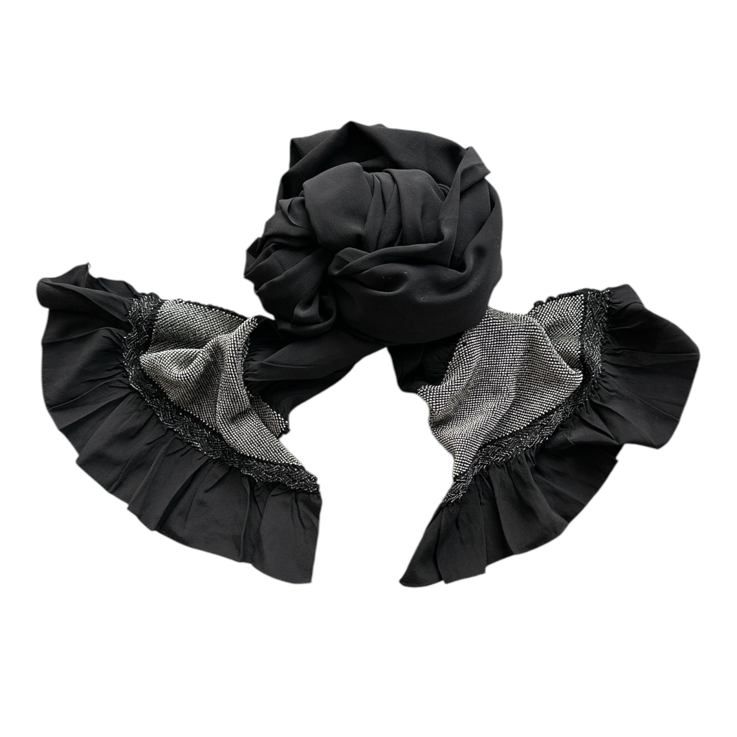 Musta Shibori Heko Obi