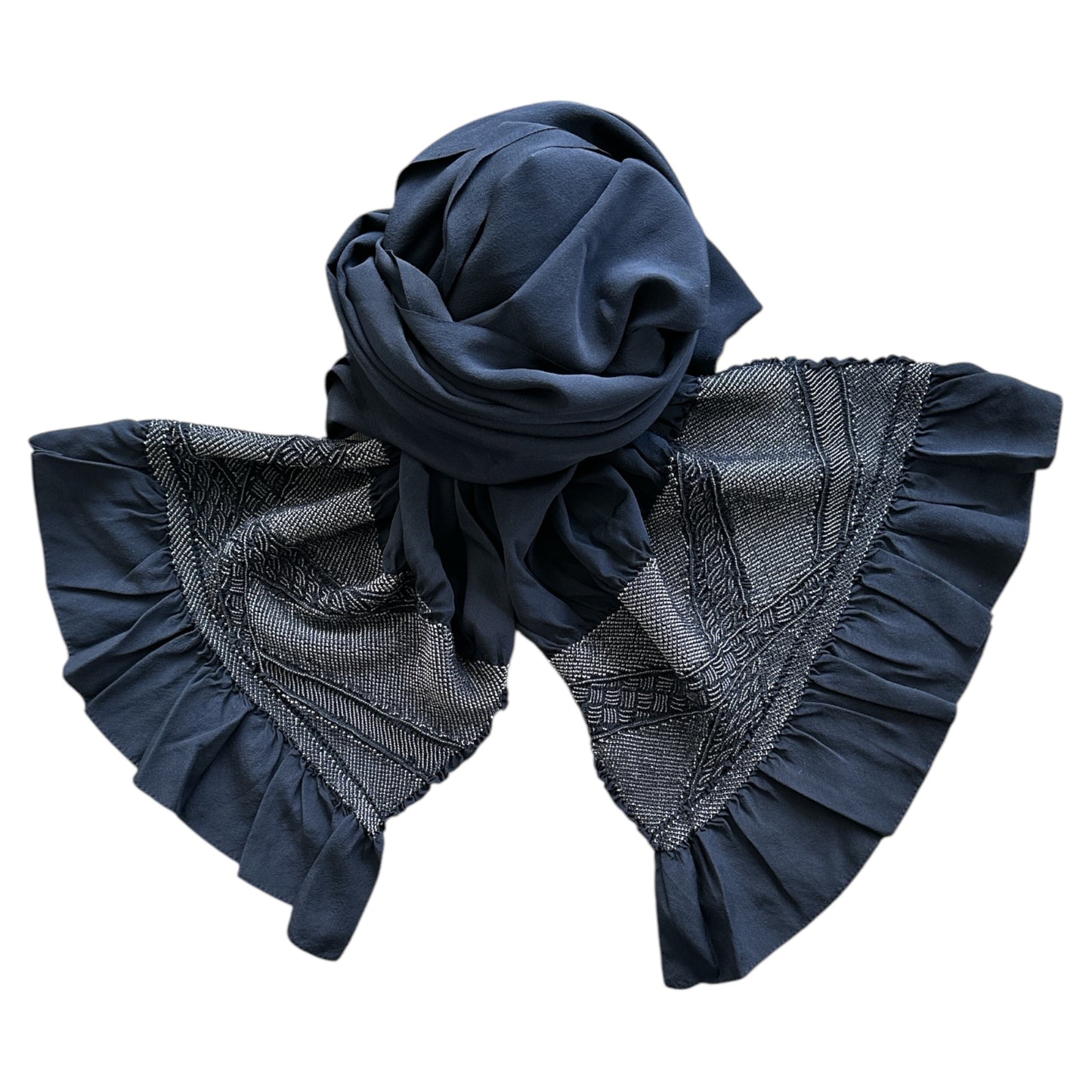 Bleumarin Shibori Heko Obi