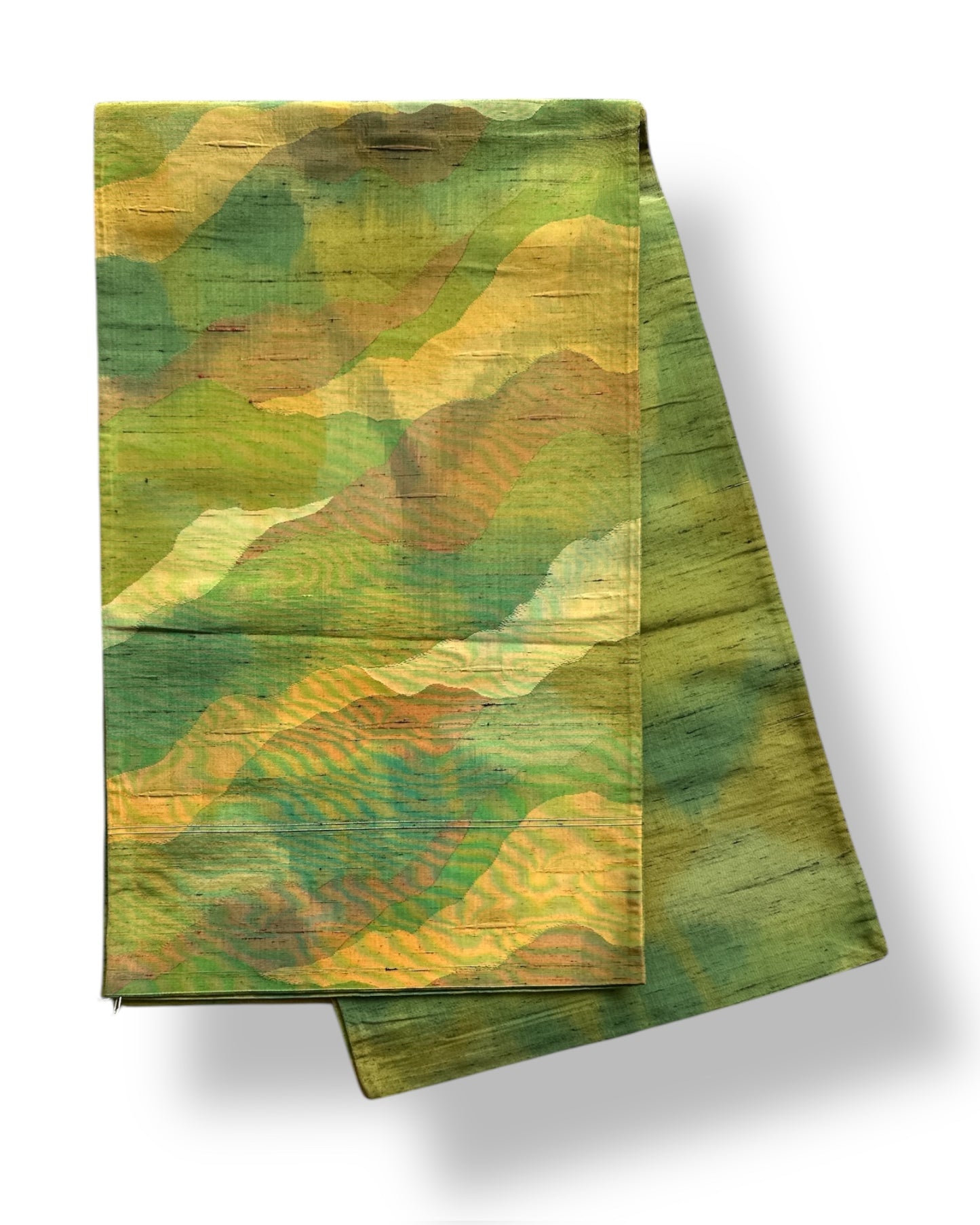 Waves of Green Fukuro Obi