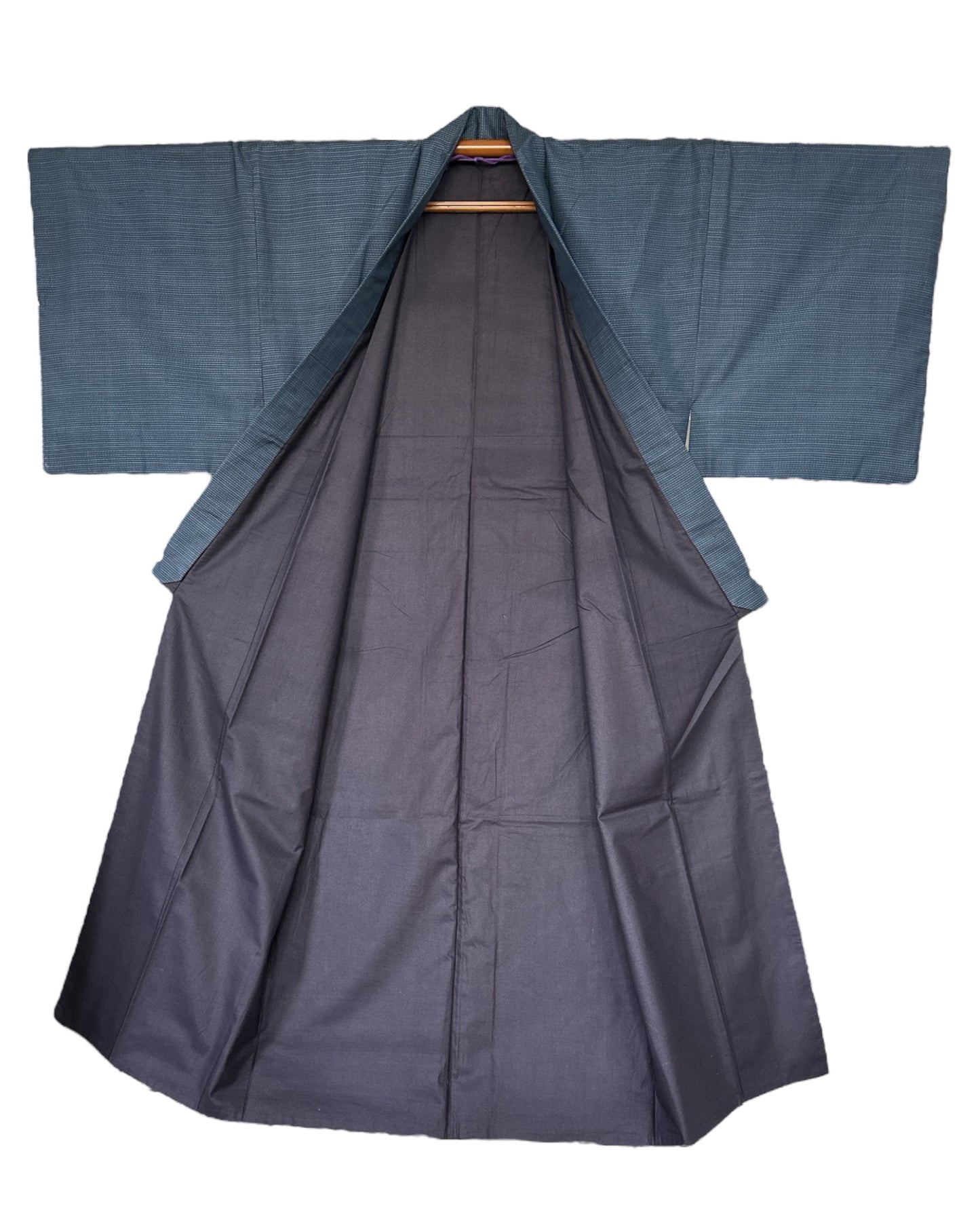 Navy Ōshima Tsumugi Kimono