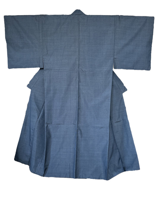 Navy Ōshima Tsumugi Kimono
