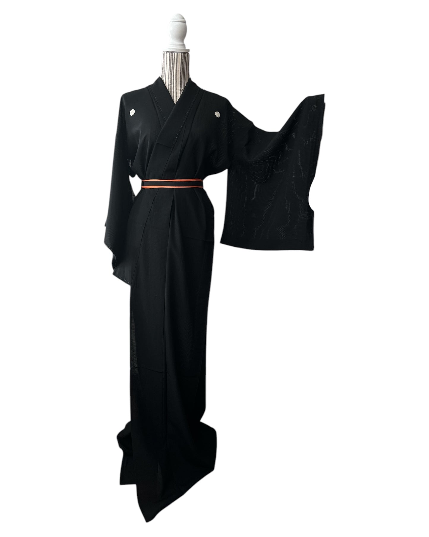 Hitoe Black Ro Kimono