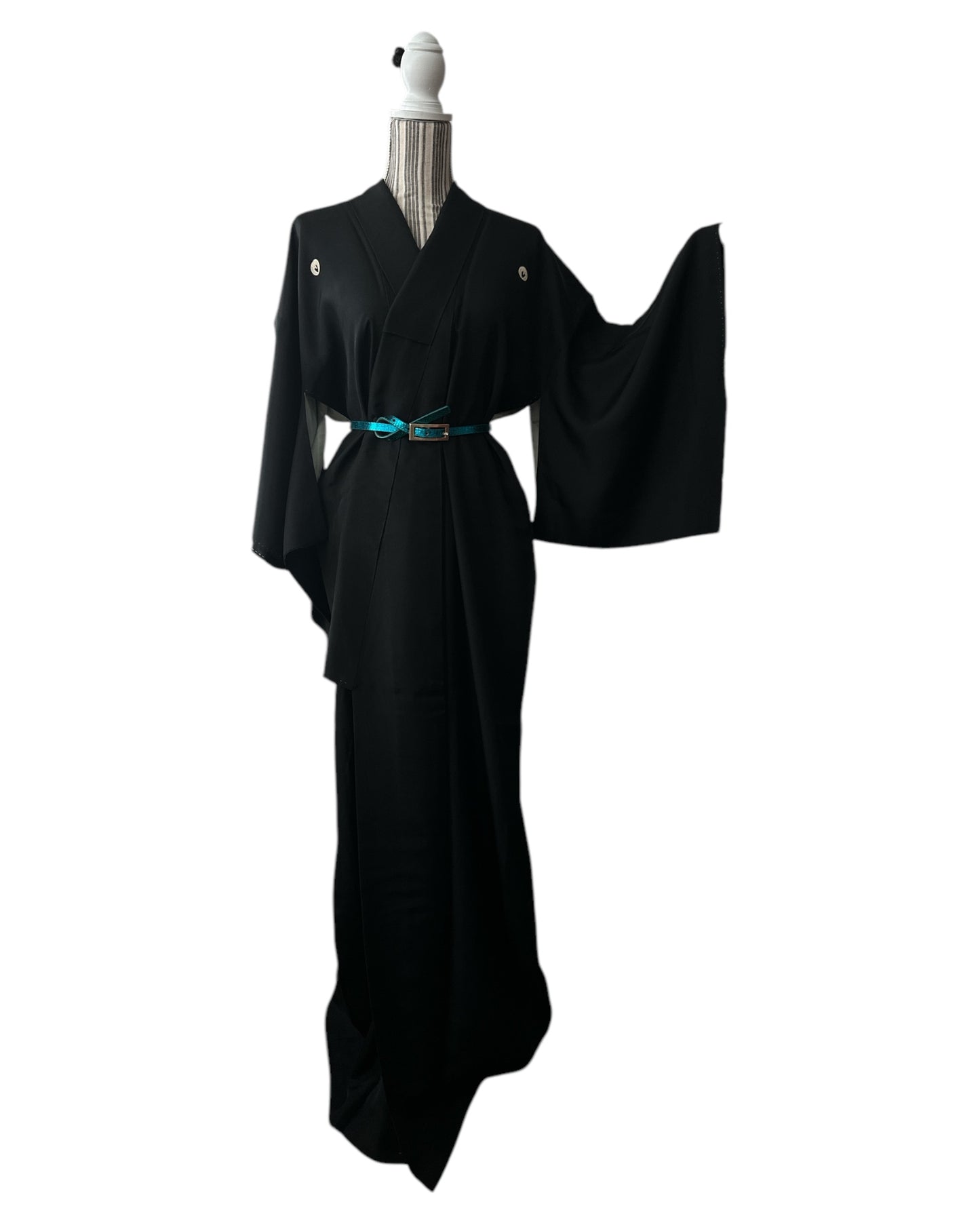 Kimono elegant Wisteria Black