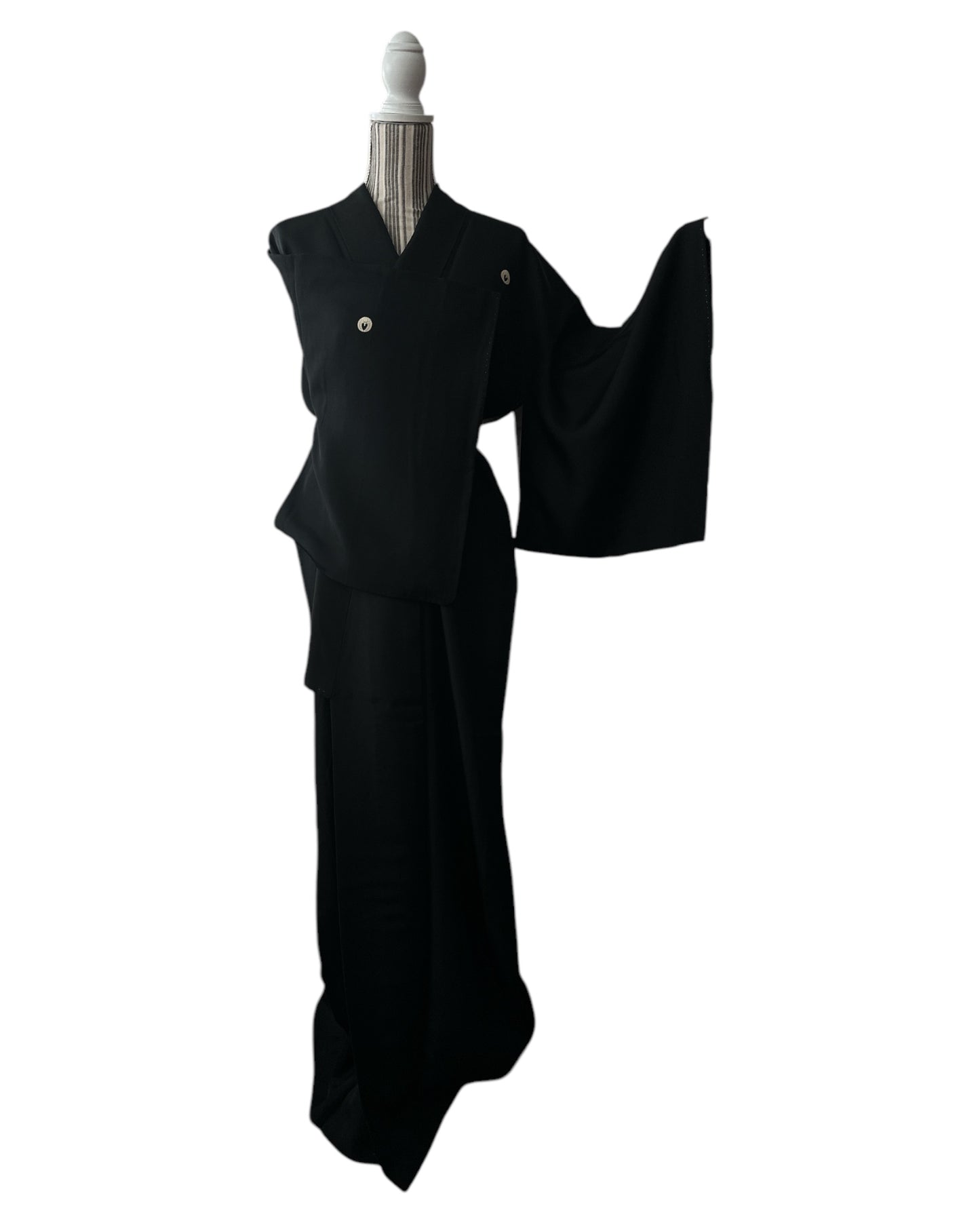 Kimono elegant Wisteria Black