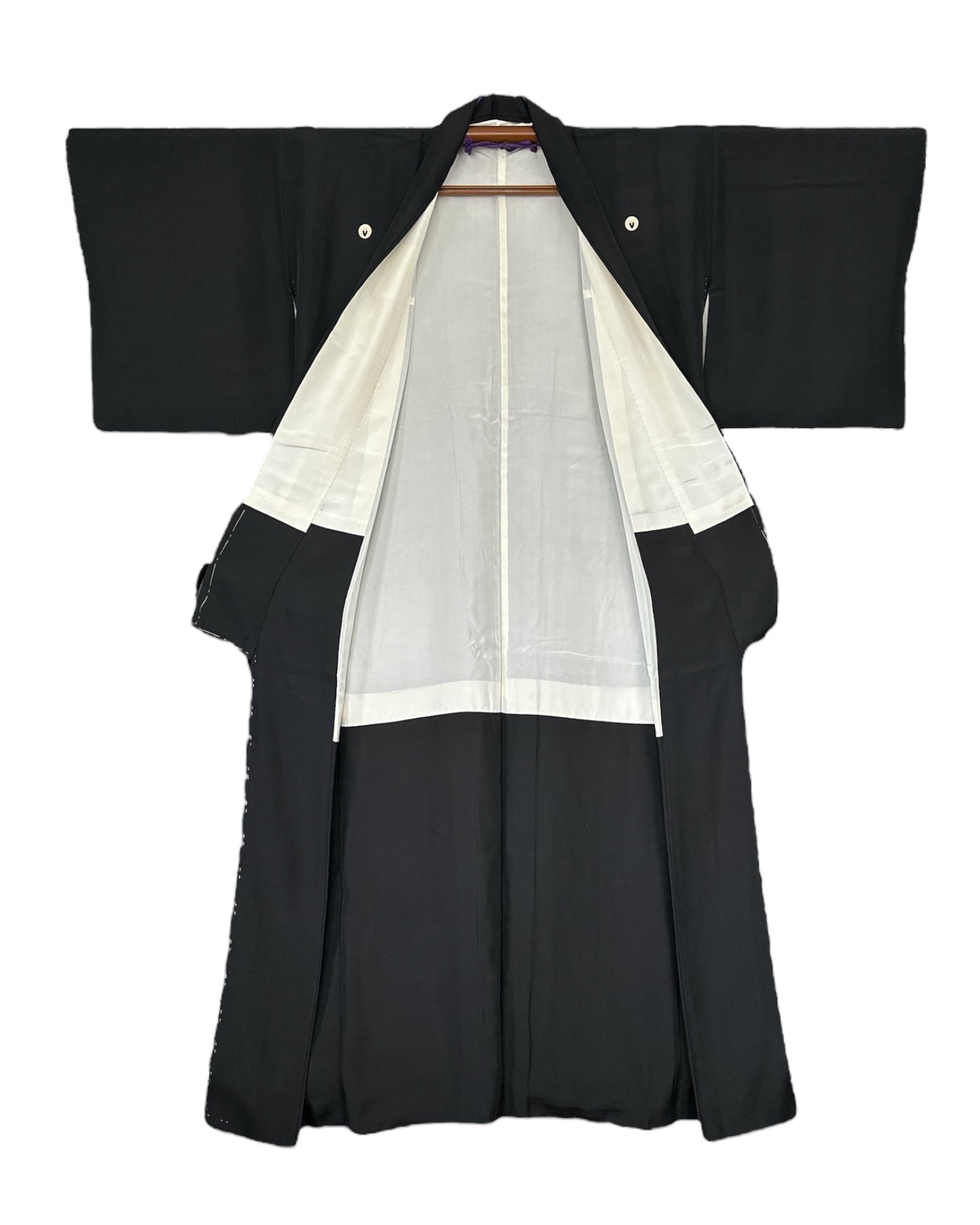 Kimono elegant Wisteria Black