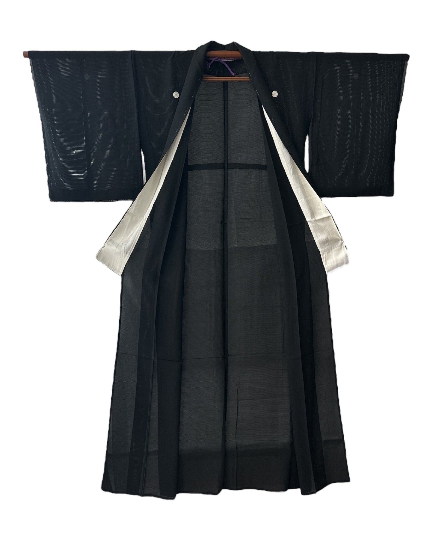 Hitoe Black Ro Kimono