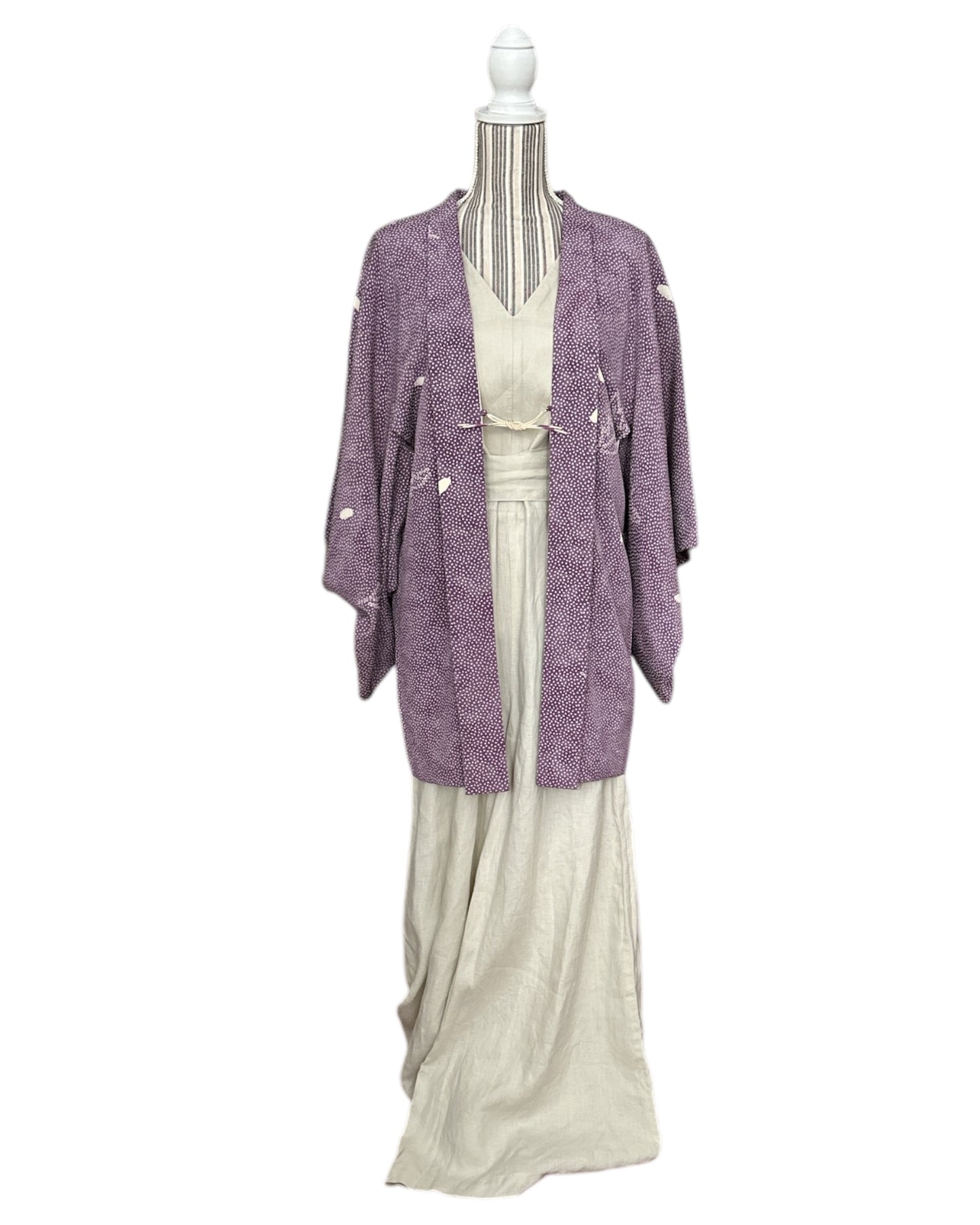 Laventelin väri Shibori Leaf Haori