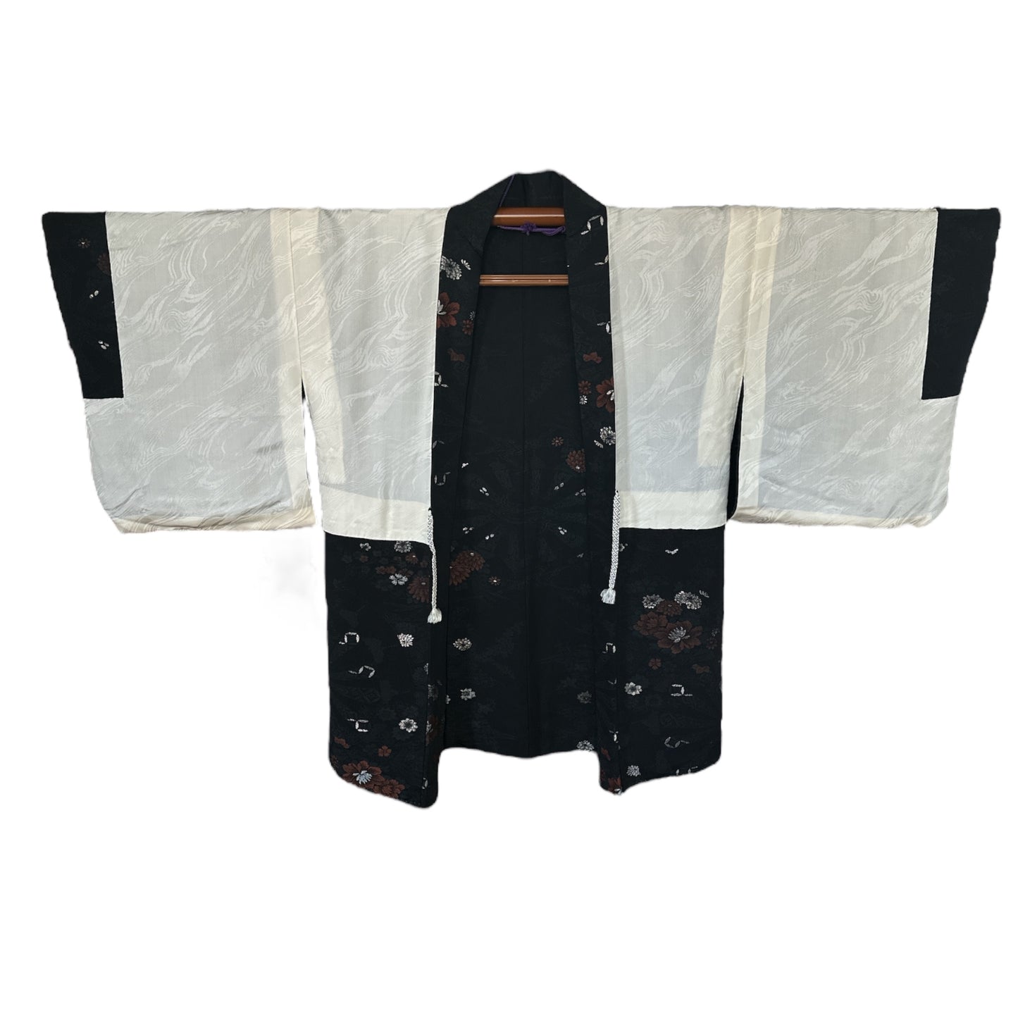 Hopeinen krysanteemi Haori
