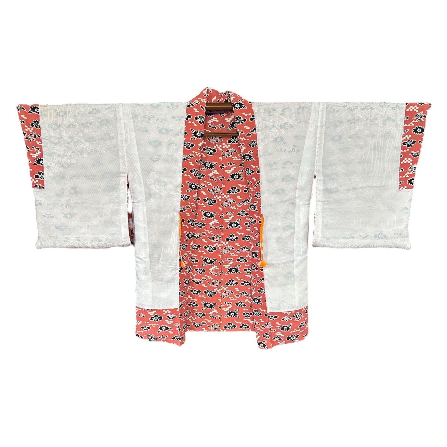 Vibrant Somon Floral Haori