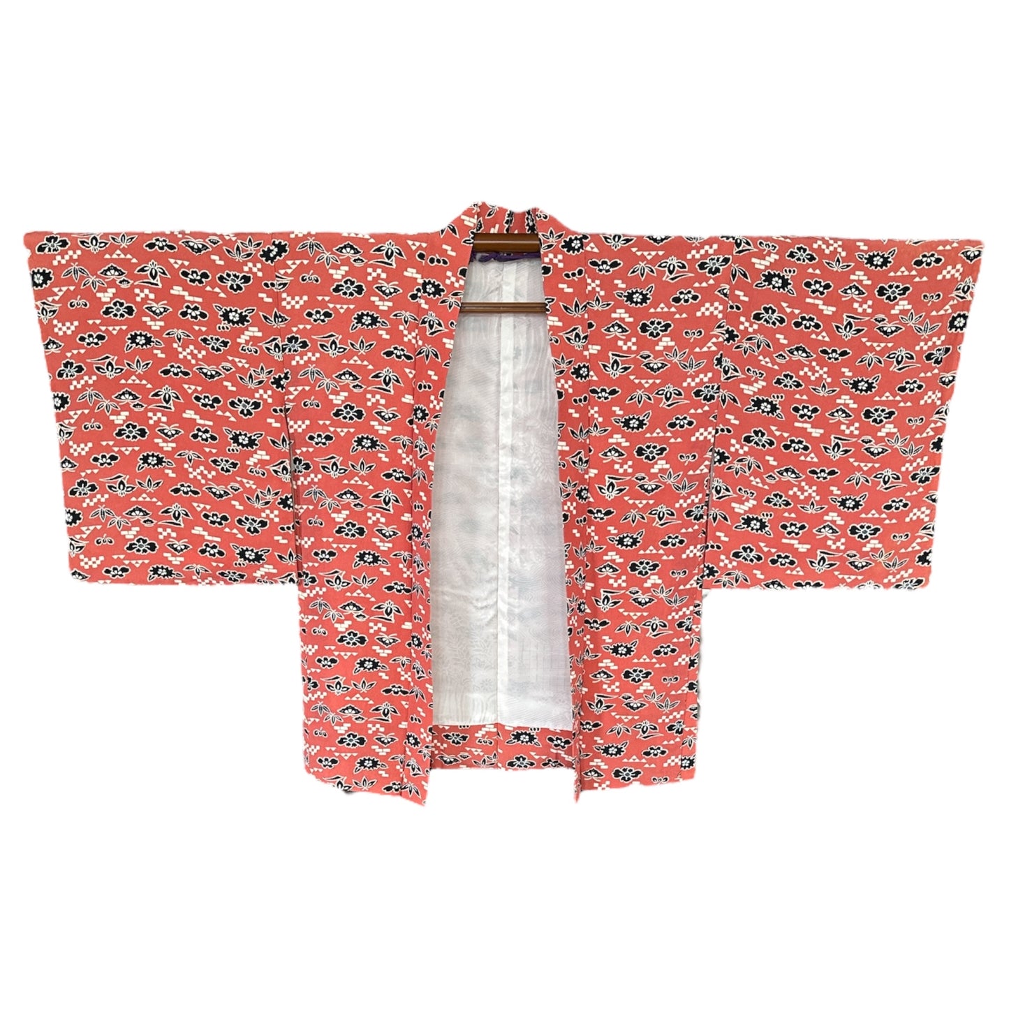Vibrant Somon Floral Haori