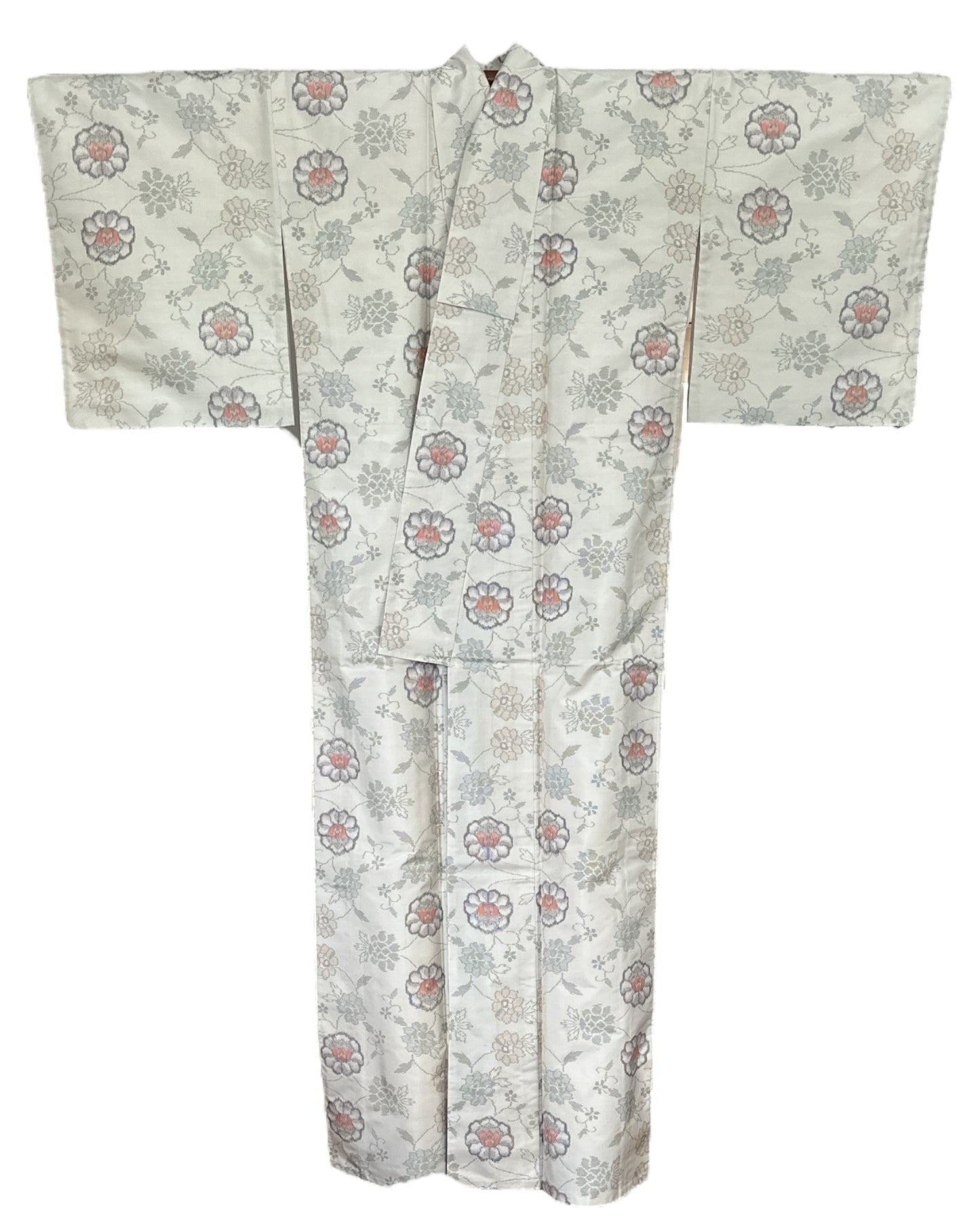 Oshima Tsumugi Floral Pearl Kimono