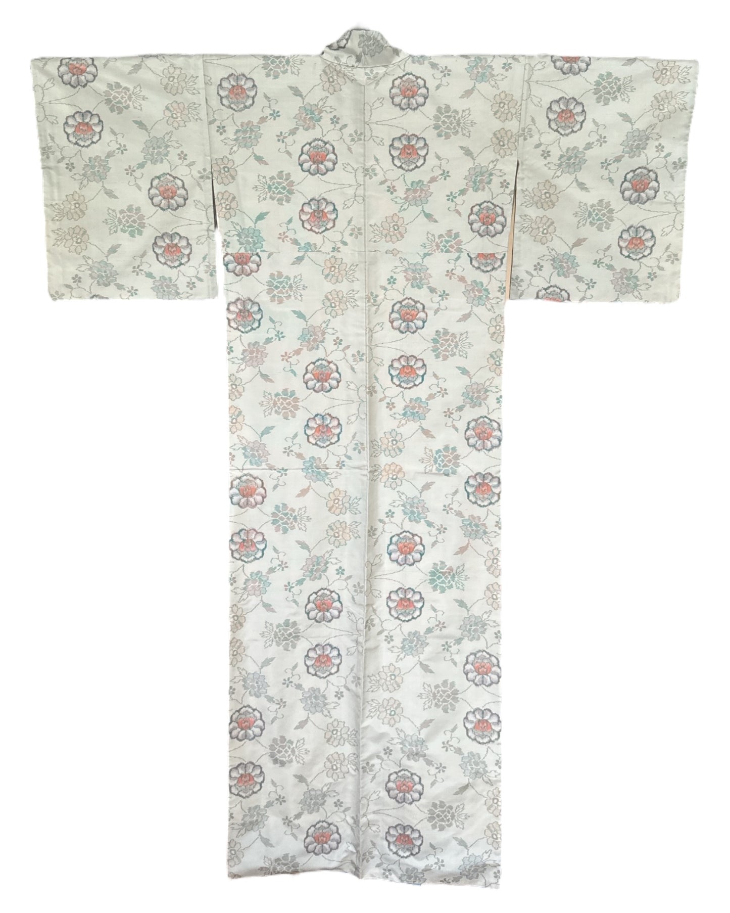 Oshima Tsumugi Floral Pearl Kimono