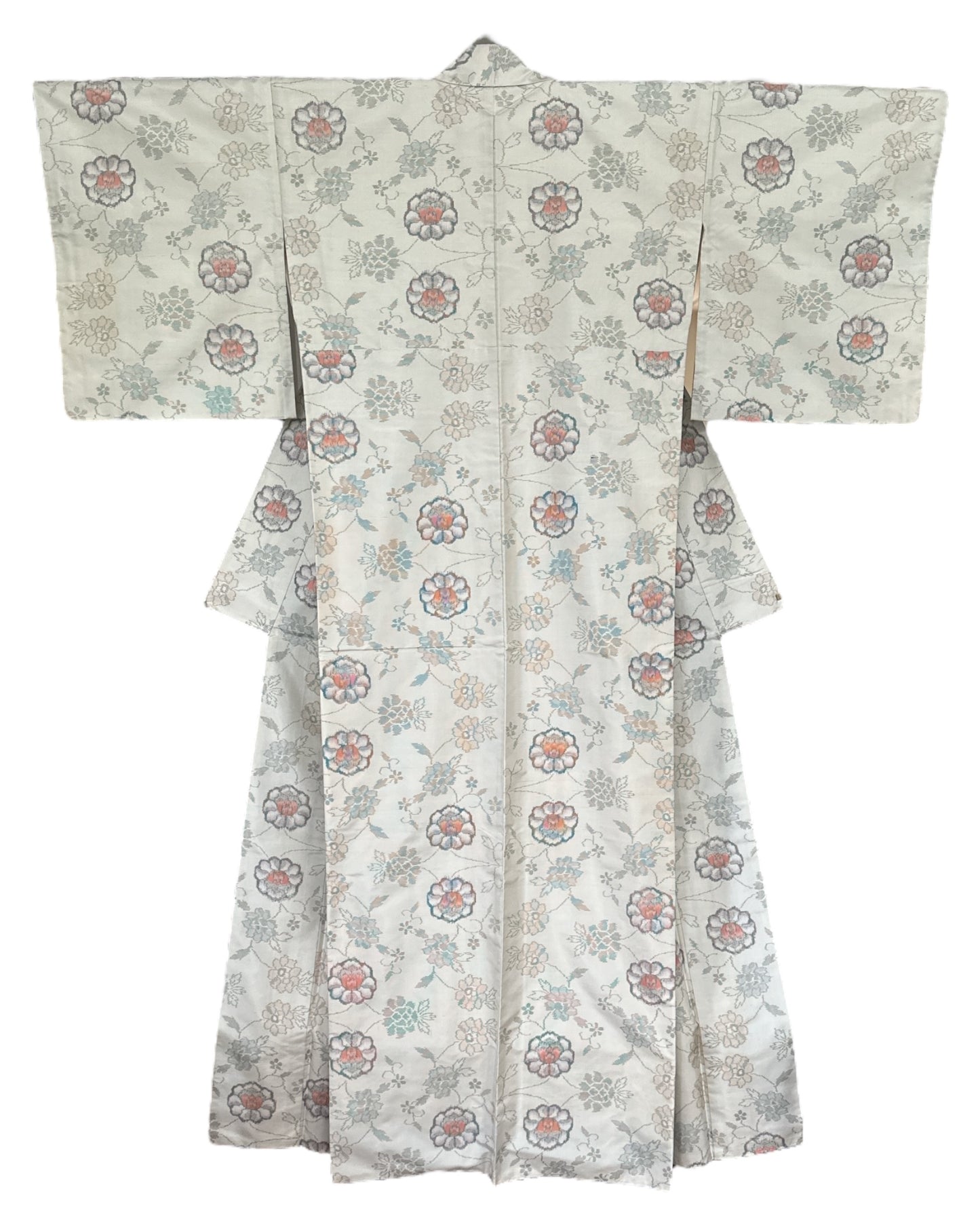Oshima Tsumugi Floral Pearl Kimono