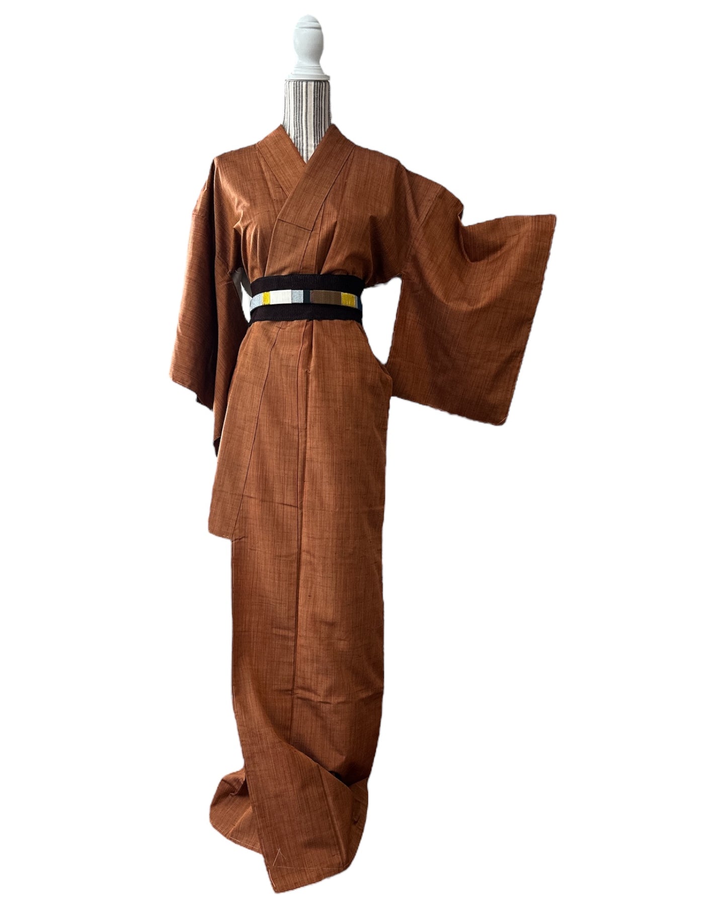 Rust Harmony Tsumugi Kimono