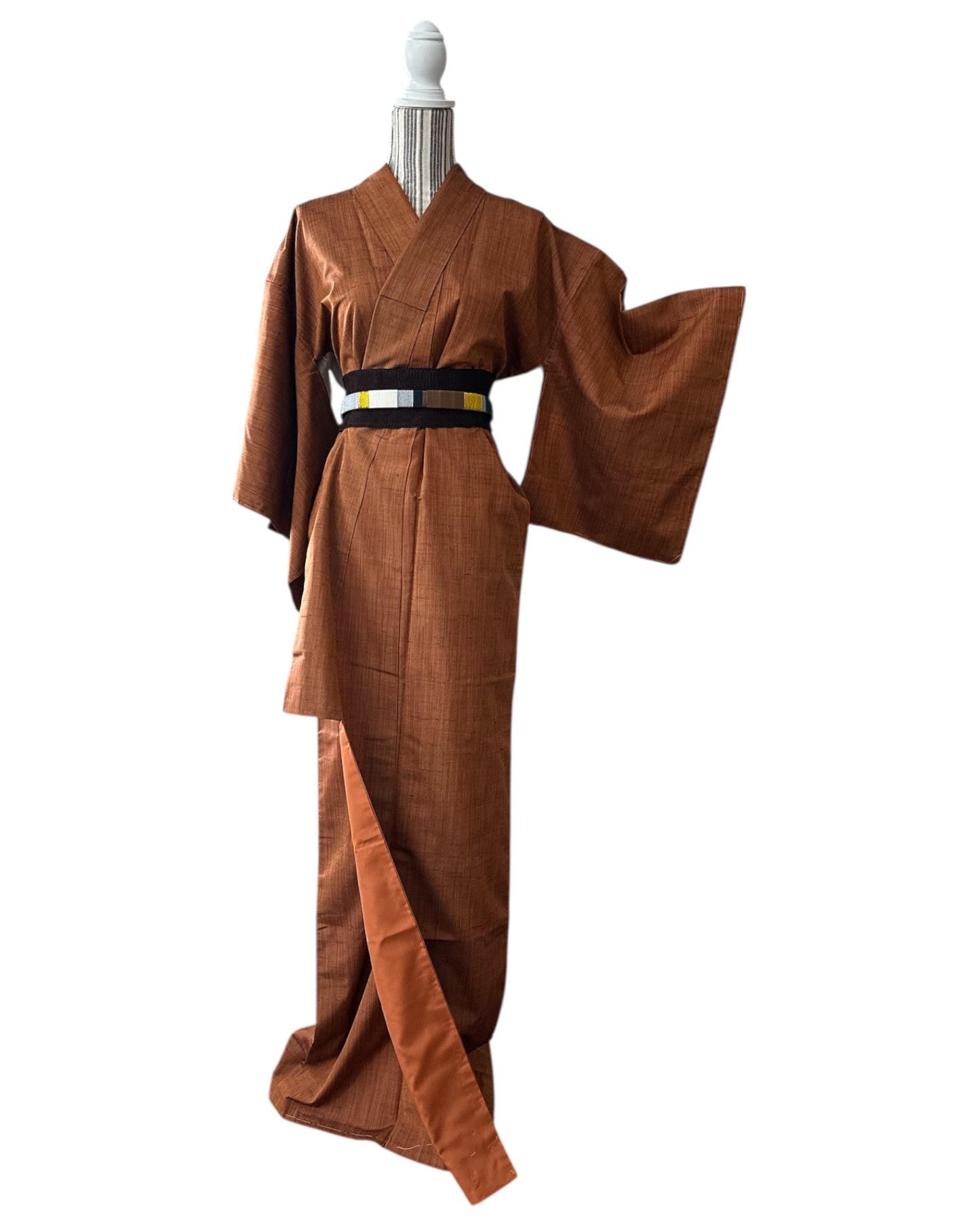 Rust Harmony Tsumugi Kimono