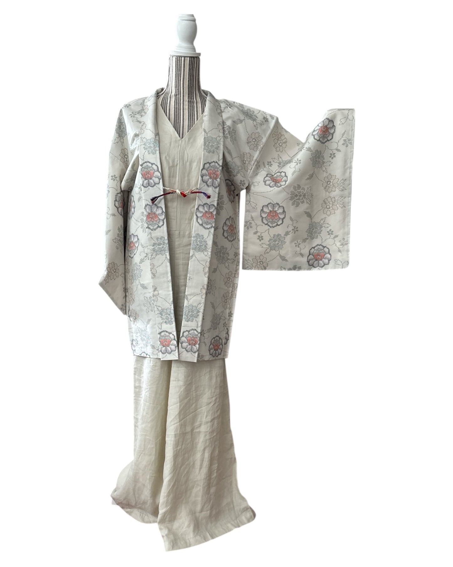 Oshima Tsumugi kukkahelmi Haori