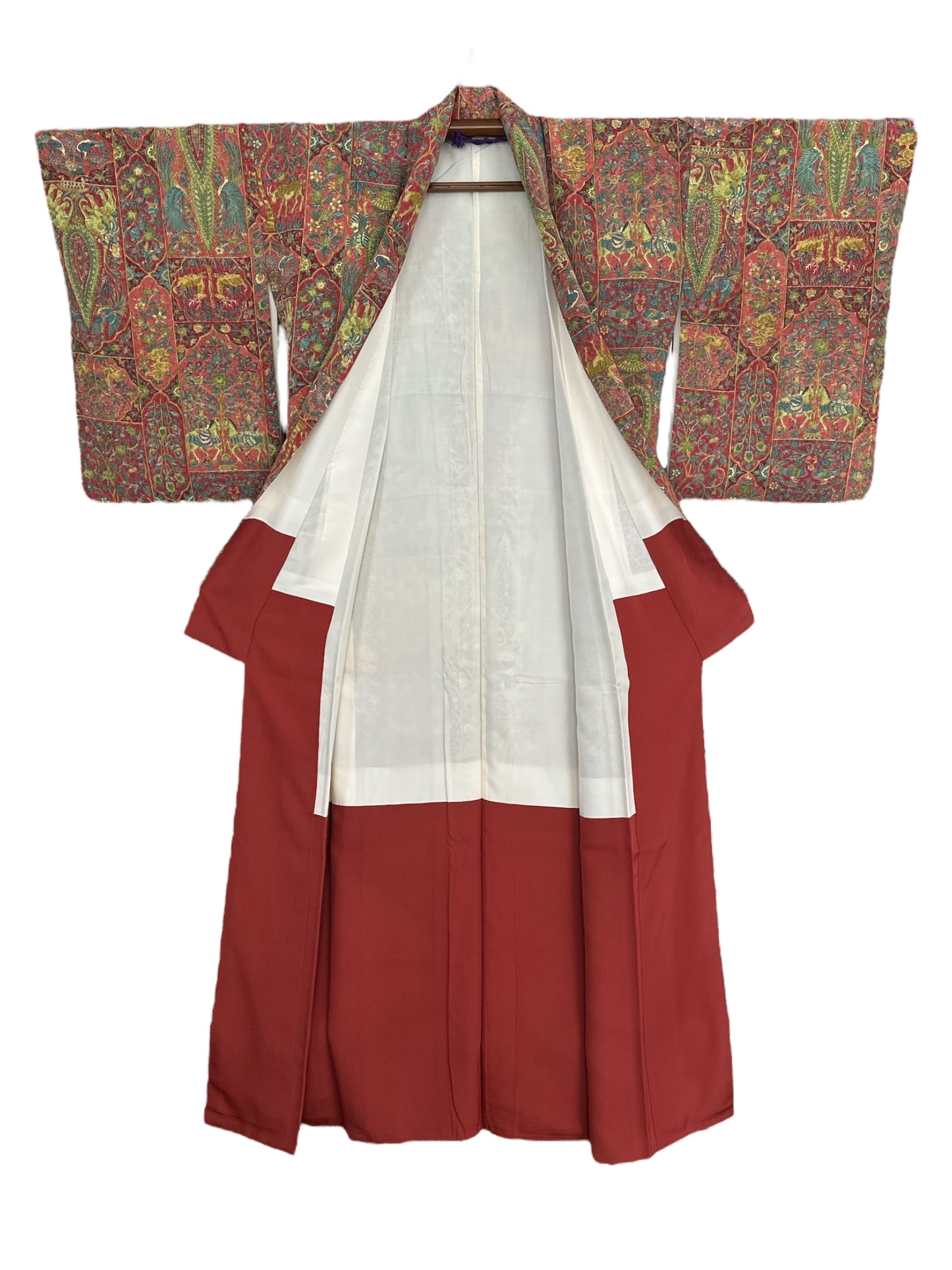 Kimono cu elefant și păsări exotice