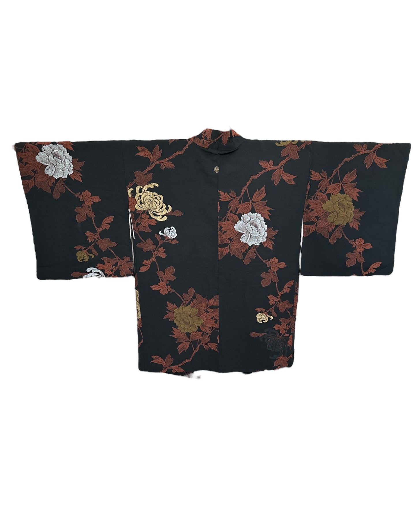 Black Chrysanthemum Elegance Haori