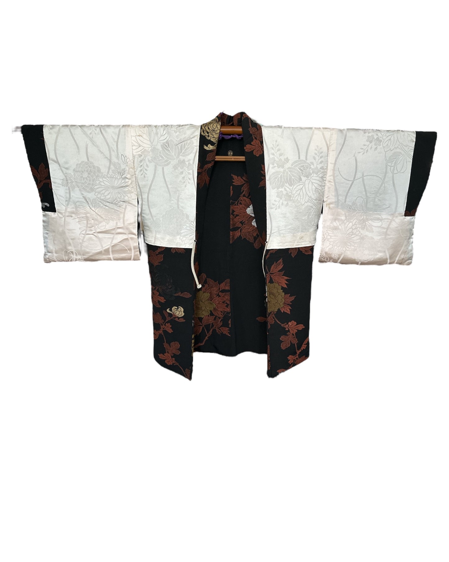 Black Chrysanthemum Elegance Haori