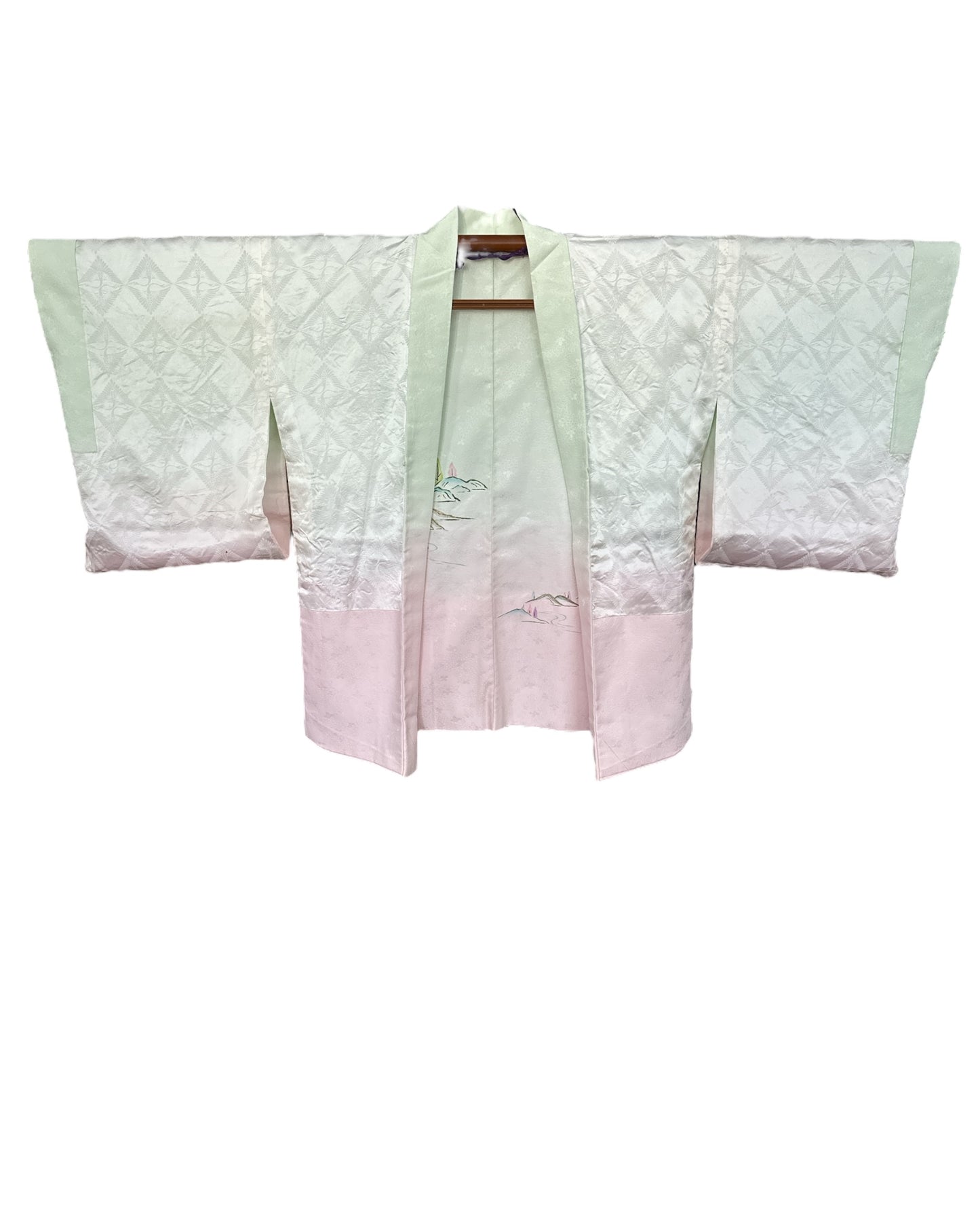 Vintage-haori ombré-taivaan sävyillä