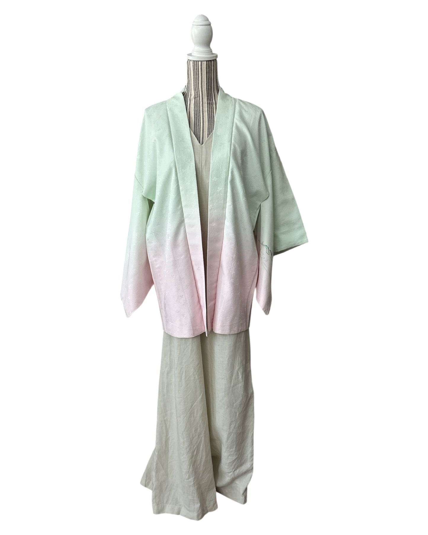 Vintage-haori ombré-taivaan sävyillä
