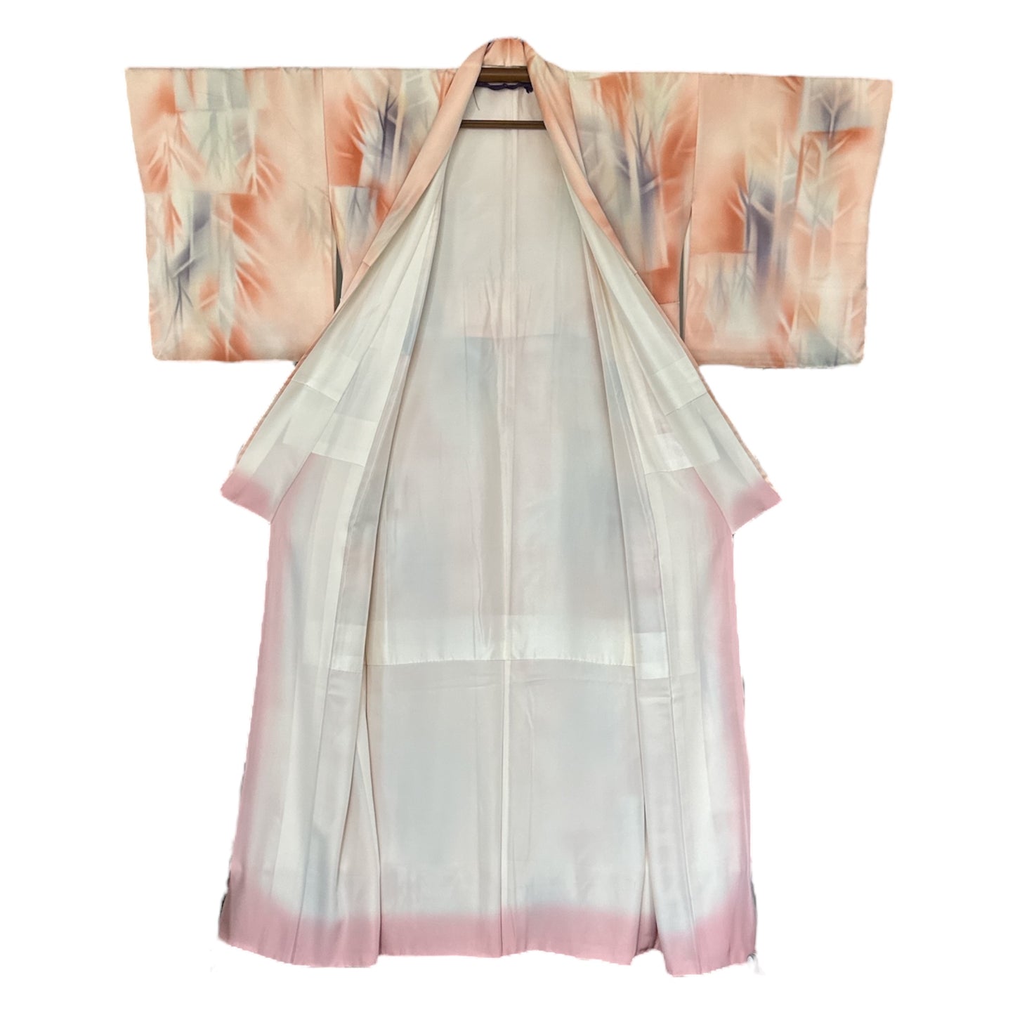 Vintage-pastellivärinen bambukimono