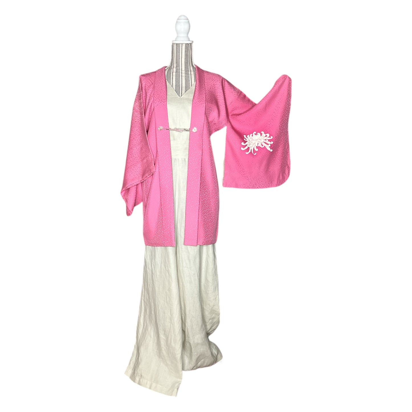 Chrysanthemum & Noh Pink Haori