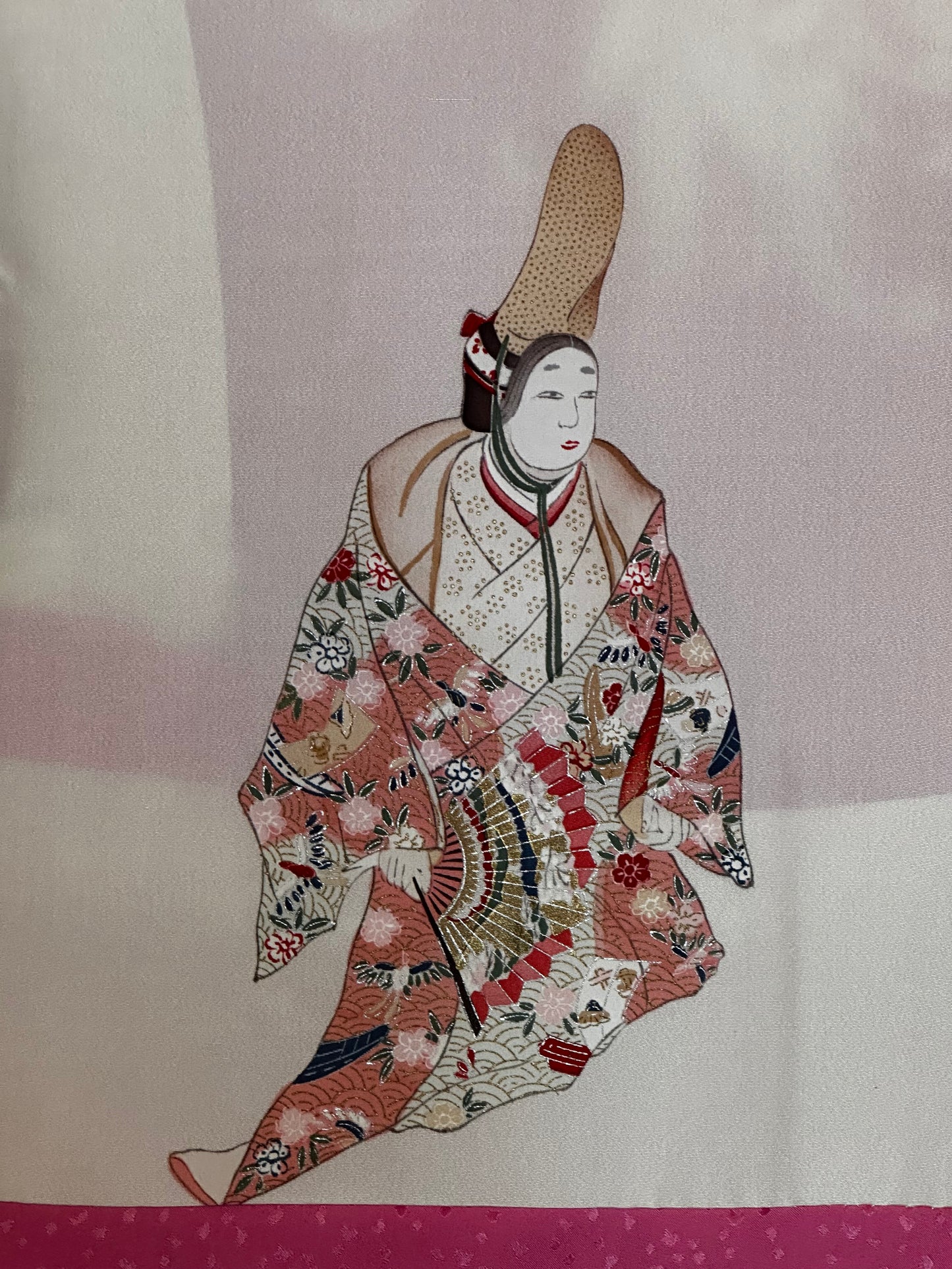 Chrysanthemum & Noh Pink Haori