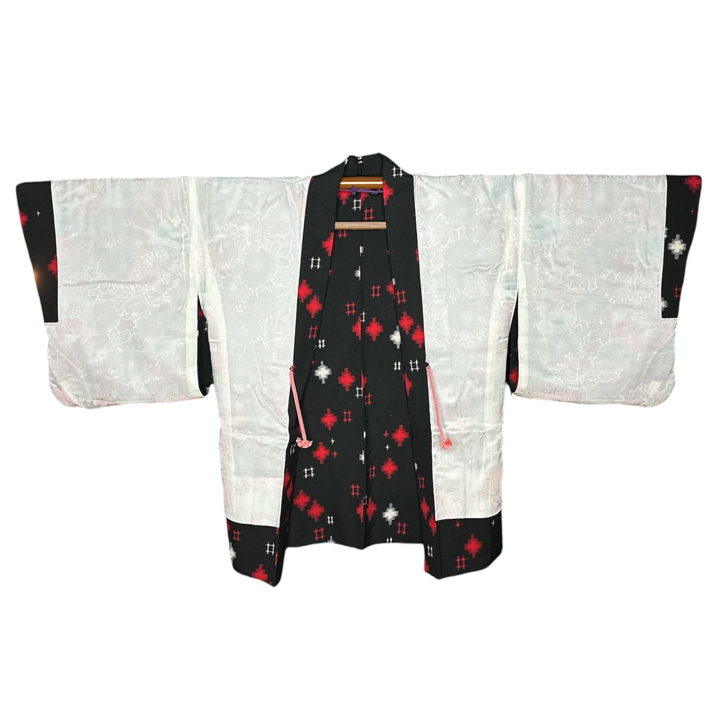 Kasuri Cross Vintage Haori & Kimono Set