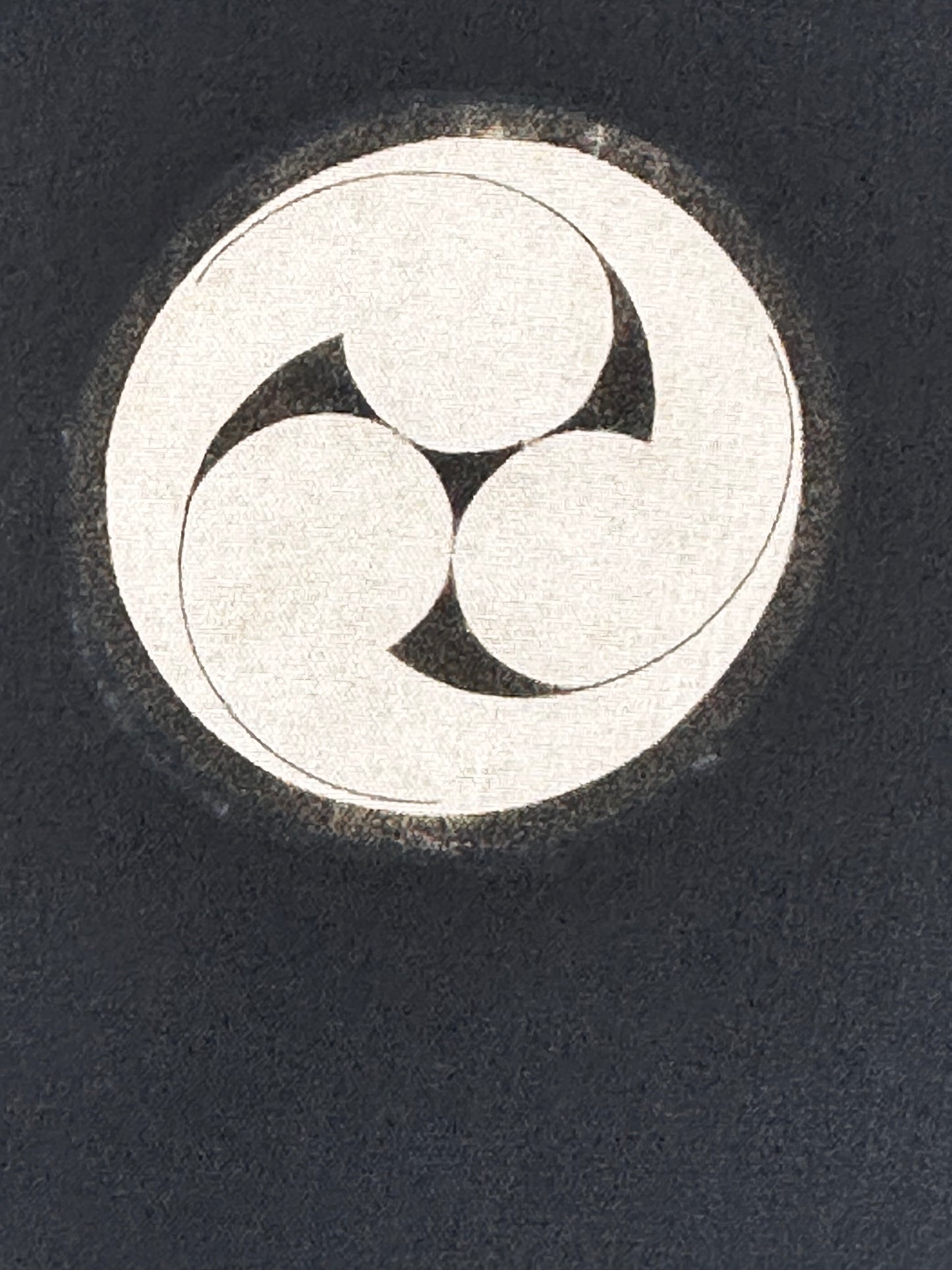 Black Formal Haori – Mitsudomoe Mon