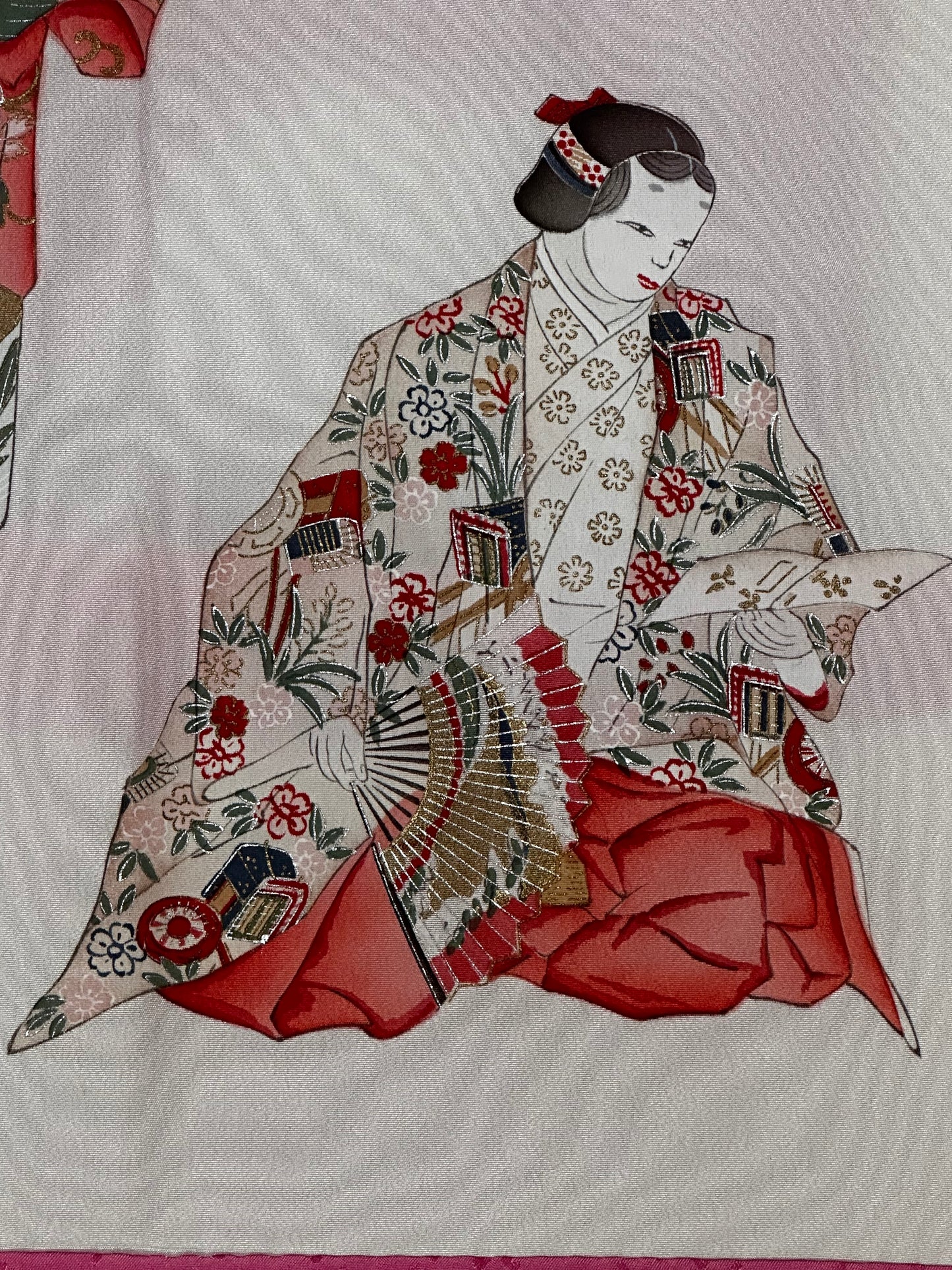 Chrysanthemum & Noh Pink Haori