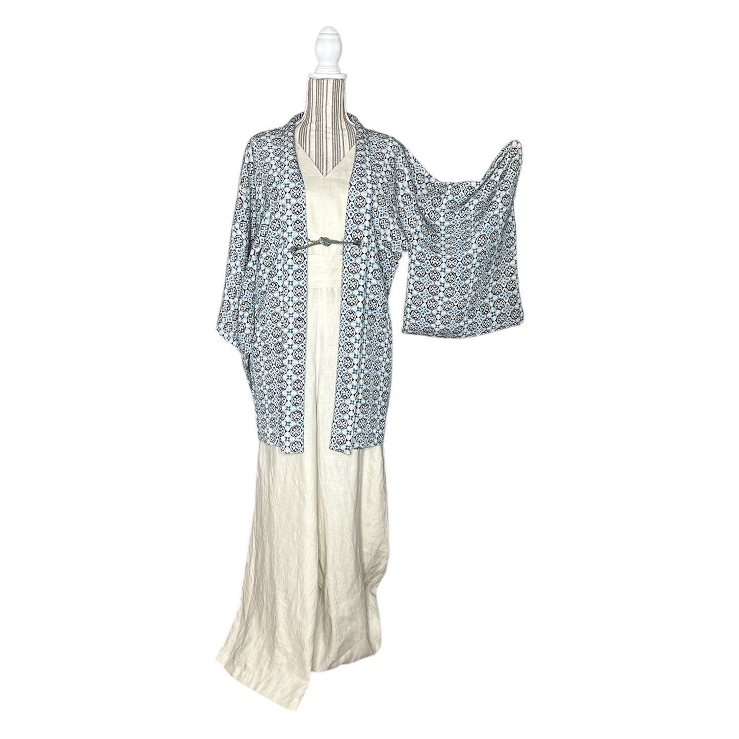 Delicate Blue Flowers Haori