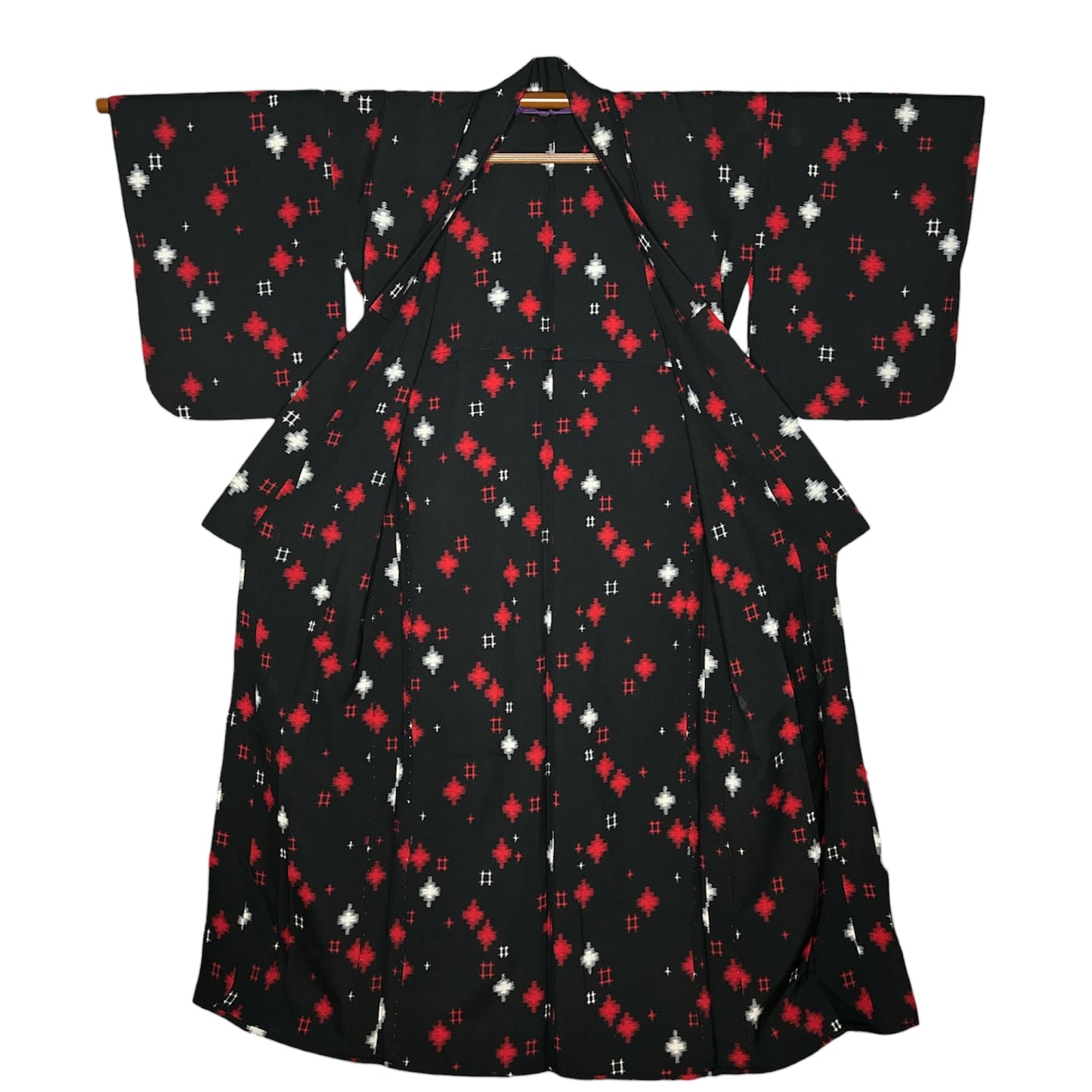 Kasuri Cross Vintage Haori & Kimono Set