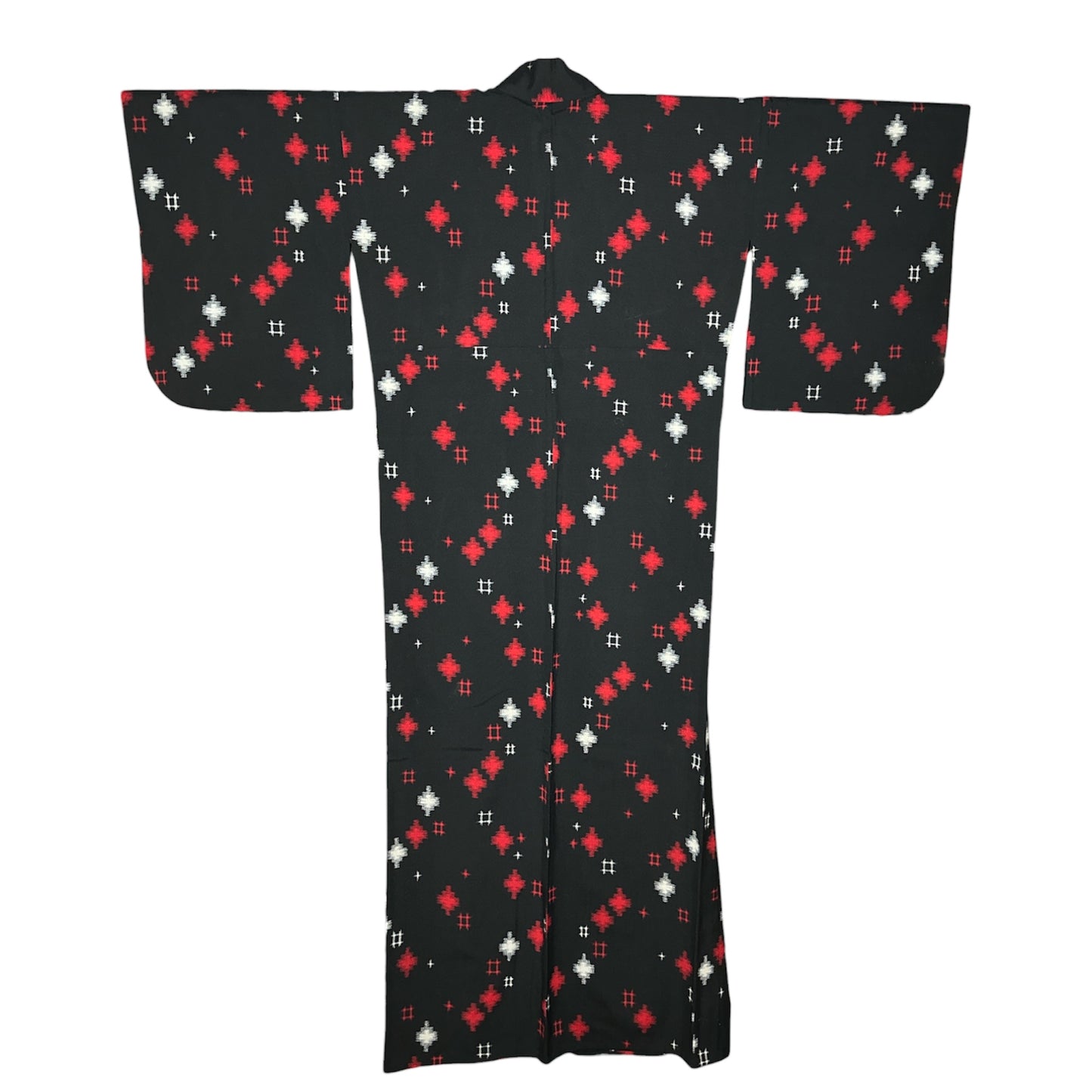 Kasuri Cross Vintage Haori & Kimono Set