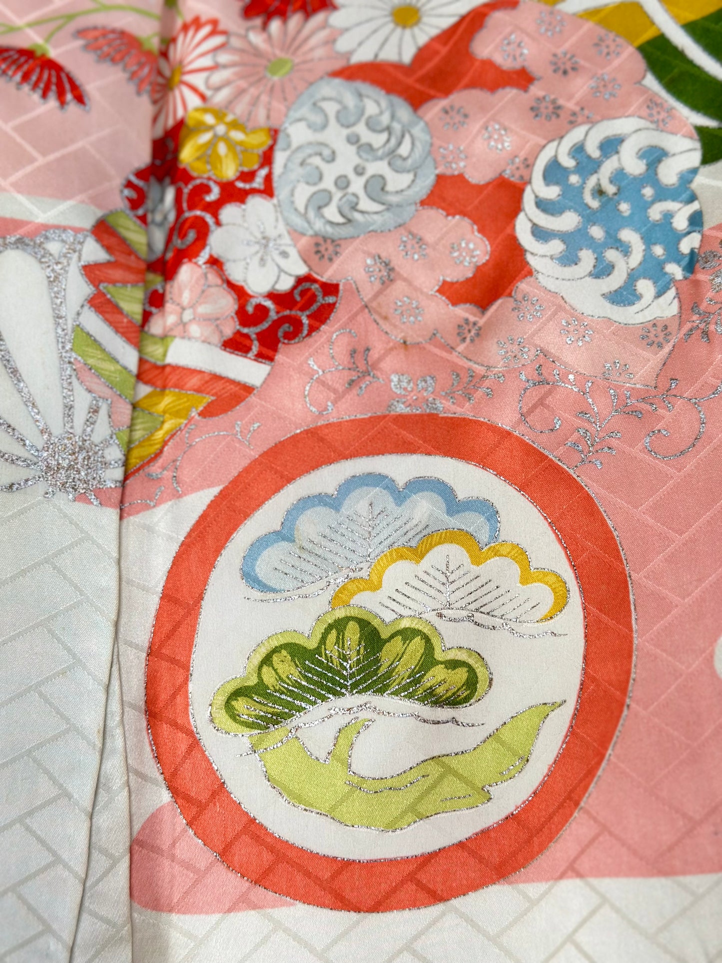Azure Bokashi Celebration Vintage Furisode