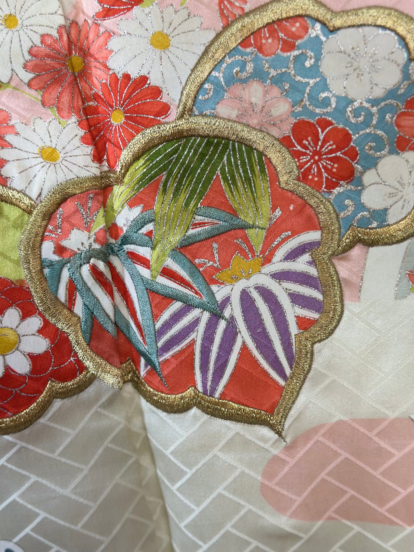 Azure Bokashi Celebration Vintage Furisode