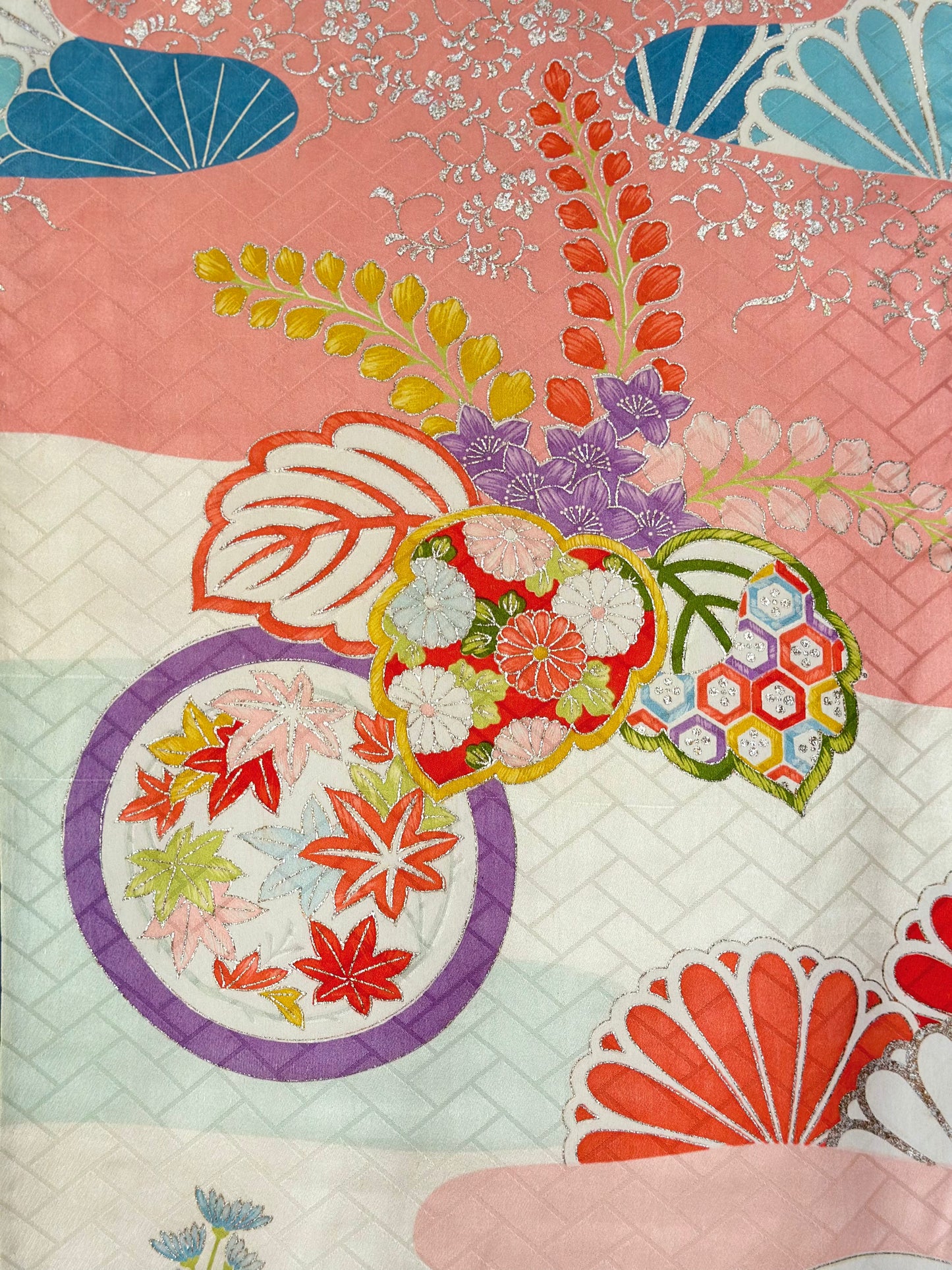 Azure Bokashi Celebration Vintage Furisode
