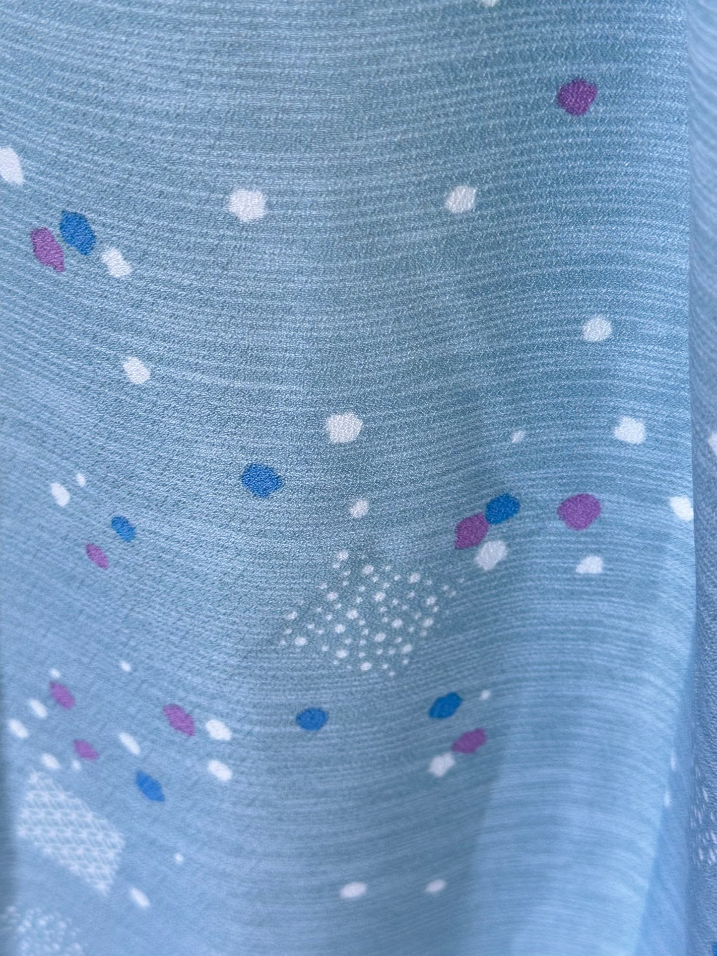 Kimono Komon albastru deschis Cristale de Zăpadă”