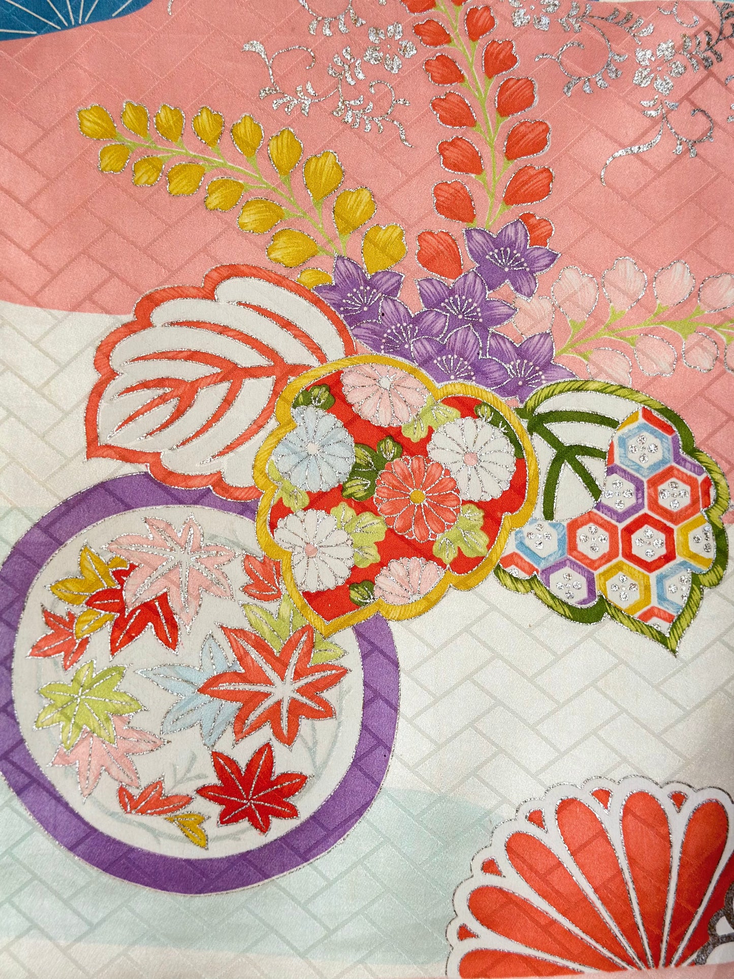 Azure Bokashi Celebration Vintage Furisode