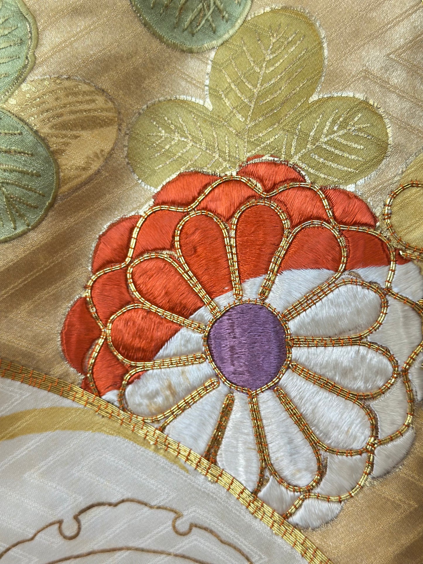 Golden Cloud Geometric Vintage Furisode