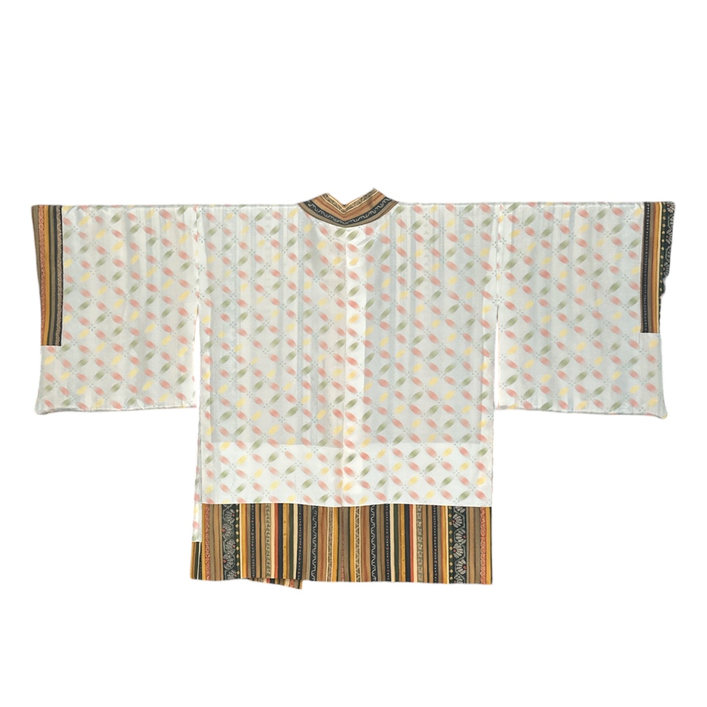 Kirkkaanvärinen raita Vintage Haori