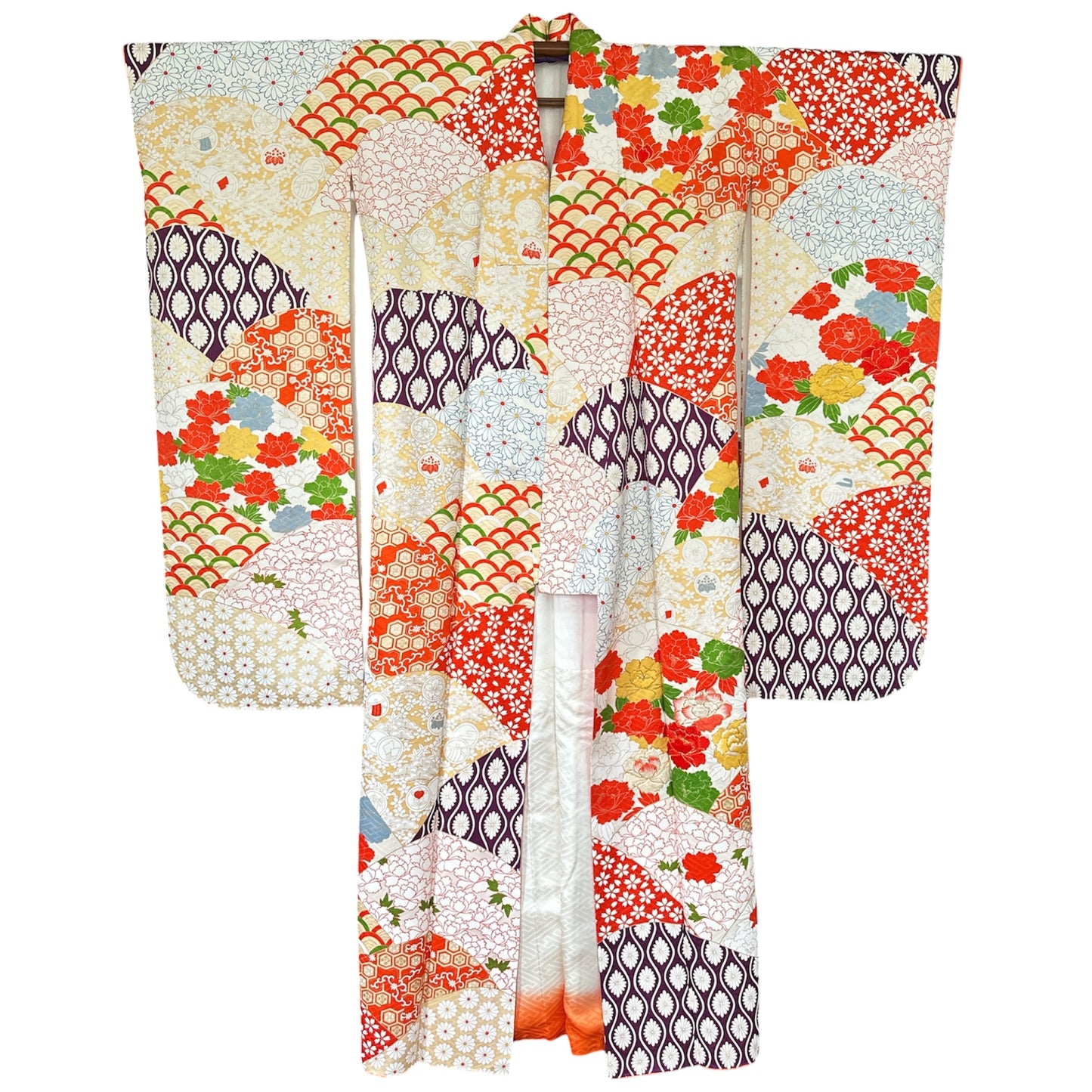 Flowing Fans Vintage Furisode