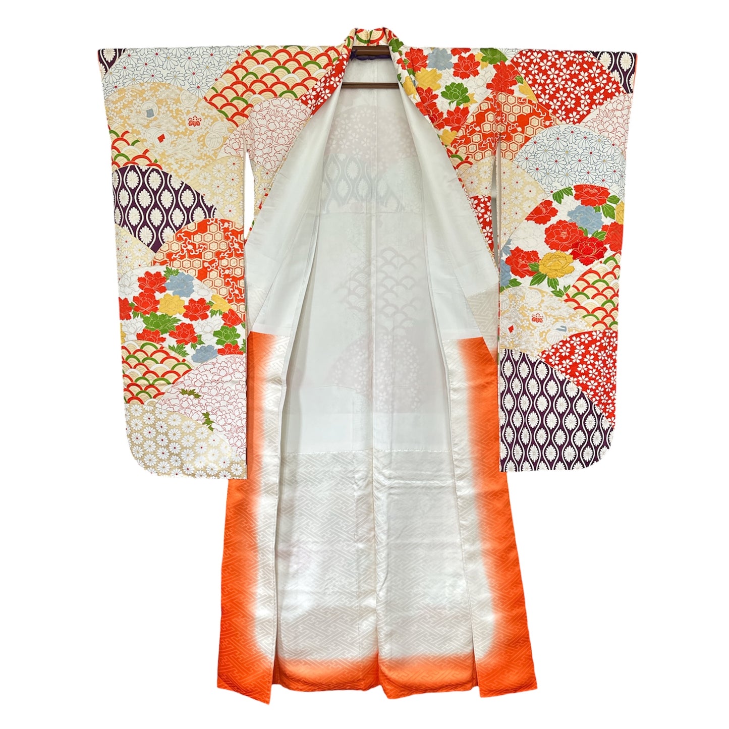 Flowing Fans Vintage Furisode