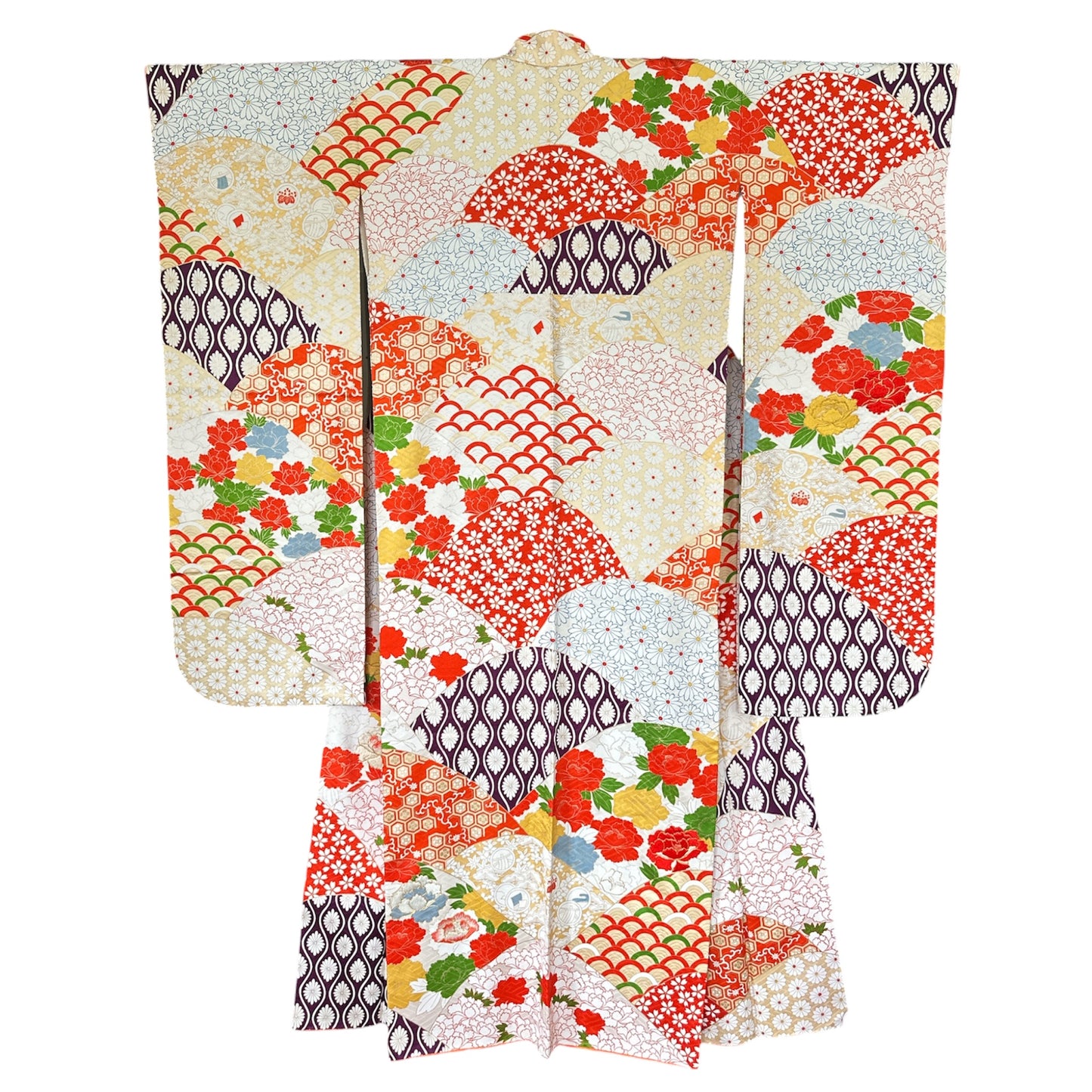Flowing Fans Vintage Furisode