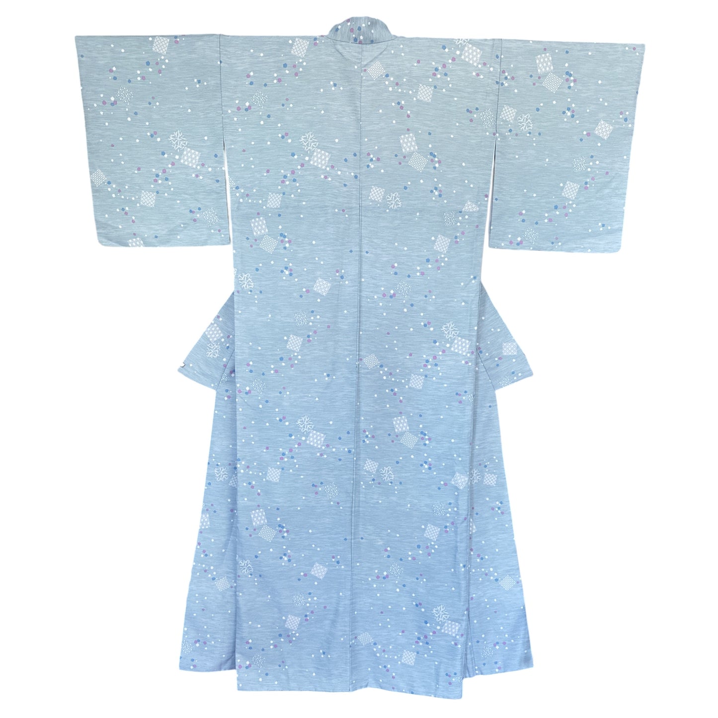 Kimono Komon albastru deschis Cristale de Zăpadă”