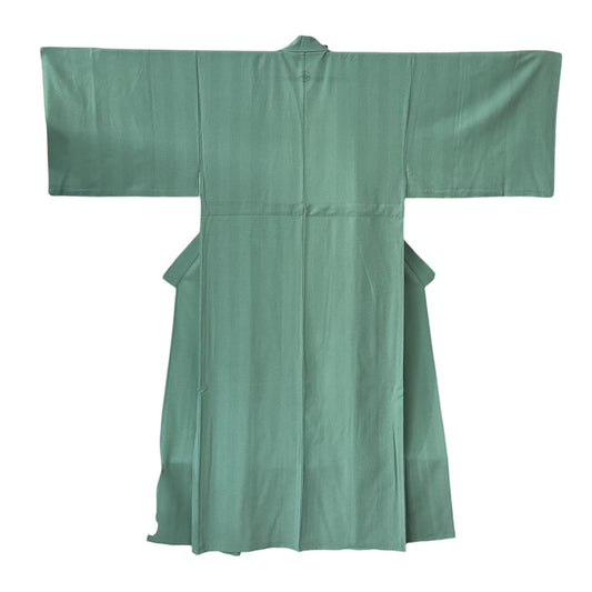 Jade Honeycomb Hitoe Kimono & Haori Set