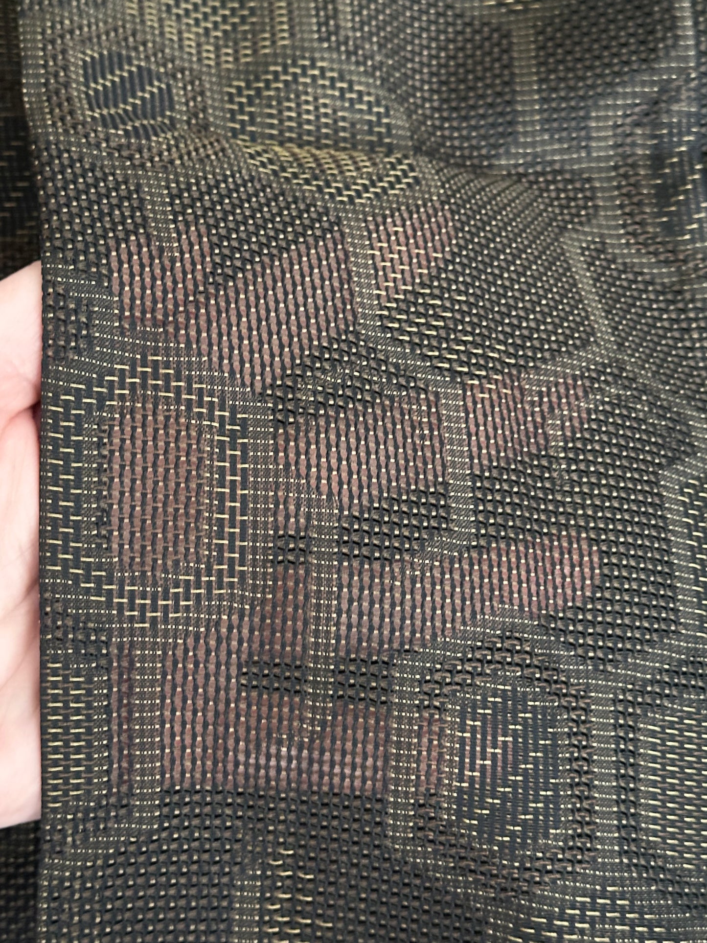 Vintage Summer Michiyuki – Brown Kikkō Weave