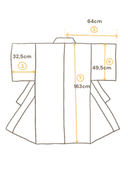 Shibori-Inspired Komon Kimono