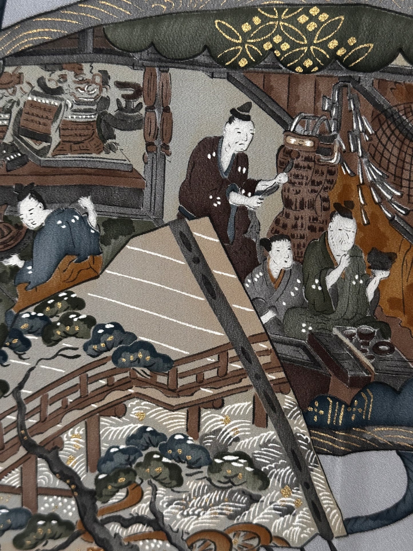 Handscroll Landscape Vintage Men’s Juban