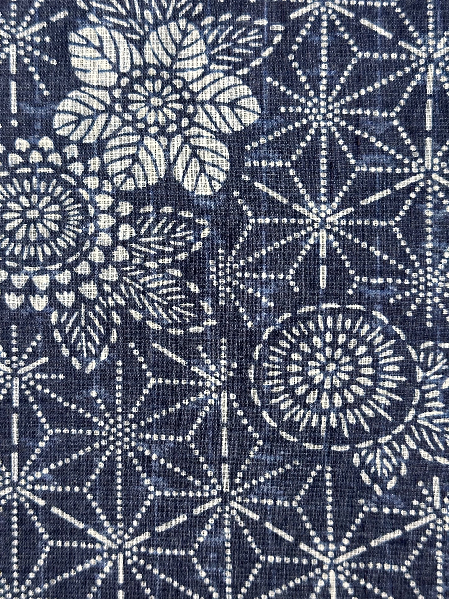 Indigon Asanoha & Kiku Vintage Hitoe -kimono